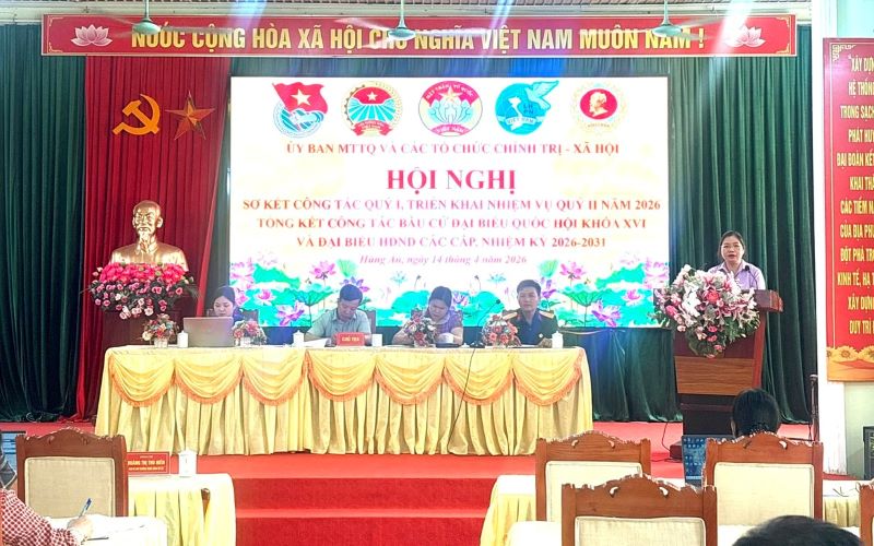  Hội nghị sơ kết công tác quý I, triển khai nhiệm vụ quý II năm 2026, tổng kết công tác bầu cử đại biểu Quốc hội và HĐND các cấp nhiệm kỳ 2026-2031