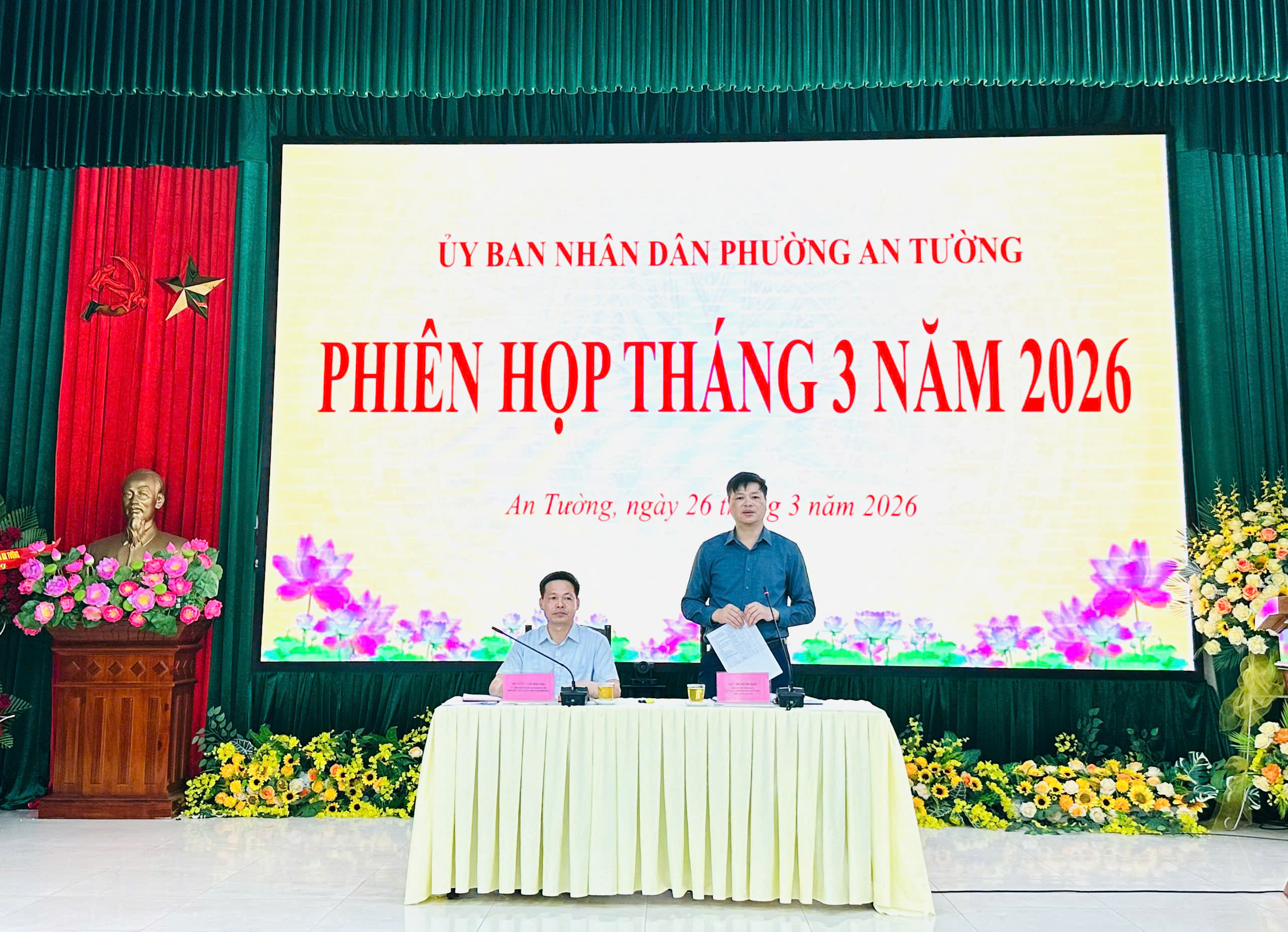 UBND phường An Tường họp phiên thường kỳ tháng 3 năm 2026