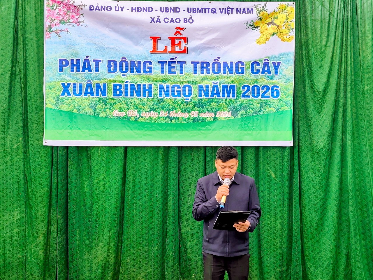 Xã Cao Bồ tổ chức Tết trồng cây Xuân Bính Ngọ năm 2026