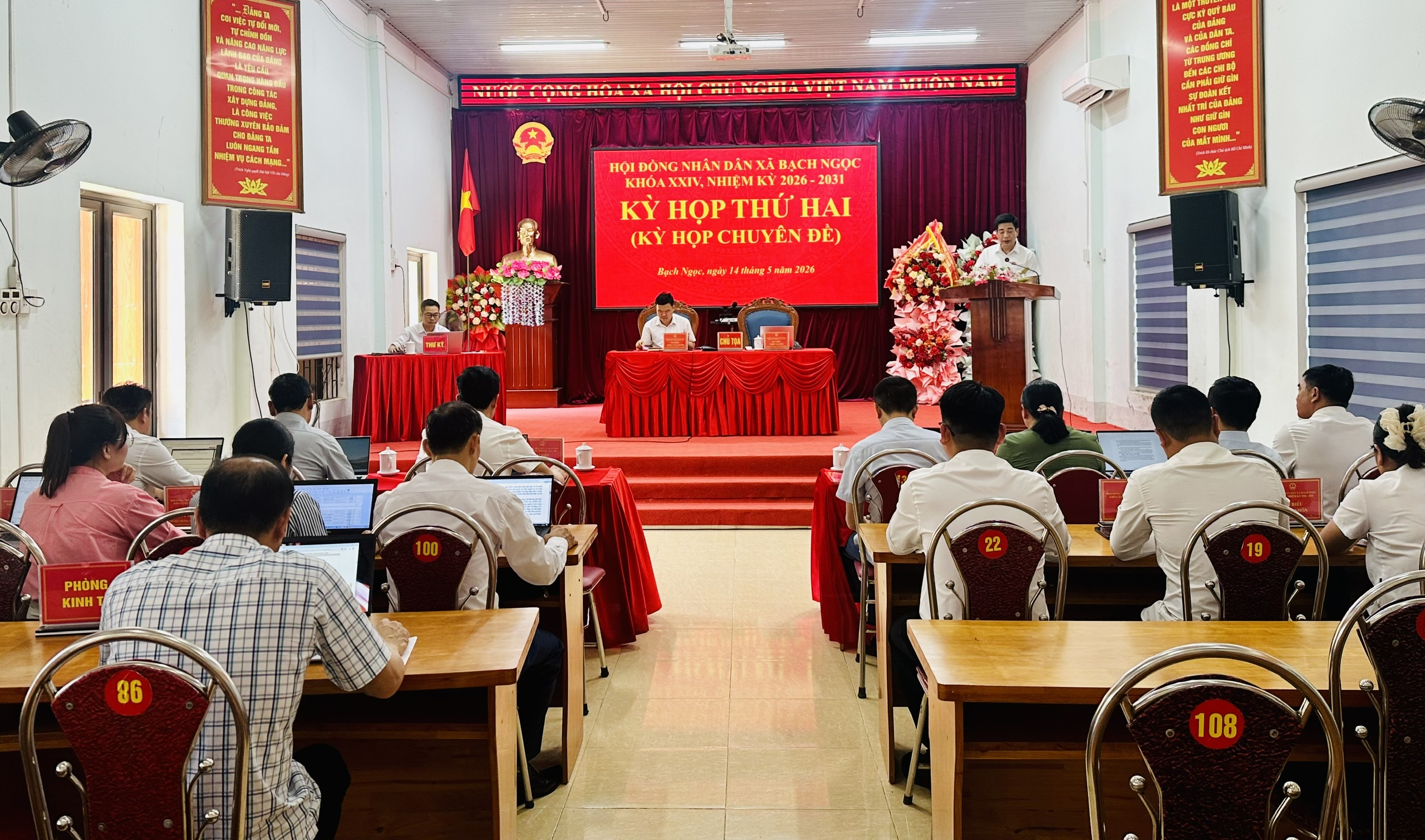 Kỳ họp thứ hai (kỳ họp chuyên đề) HĐND xã Bạch Ngọc khóa XXIV, nhiệm kỳ 2026 - 2031