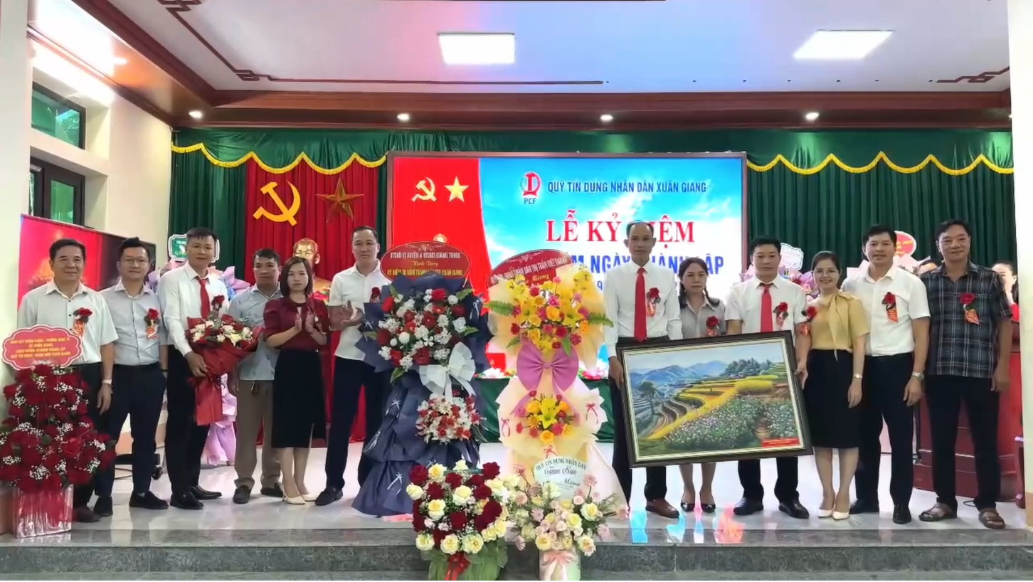 QUỸ TÍN DỤNG NHÂN DÂN XUÂN GIANG KỶ NIỆM 30 NĂM THÀNH LẬP