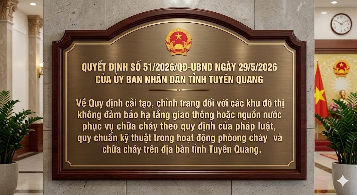 Triển khai Quyết định số 51/2026/QĐ-UBND ngày 29/5/2026 của Ủy ban nhân dân tỉnh Tuyên Quang trên địa bàn xã Yên Phú