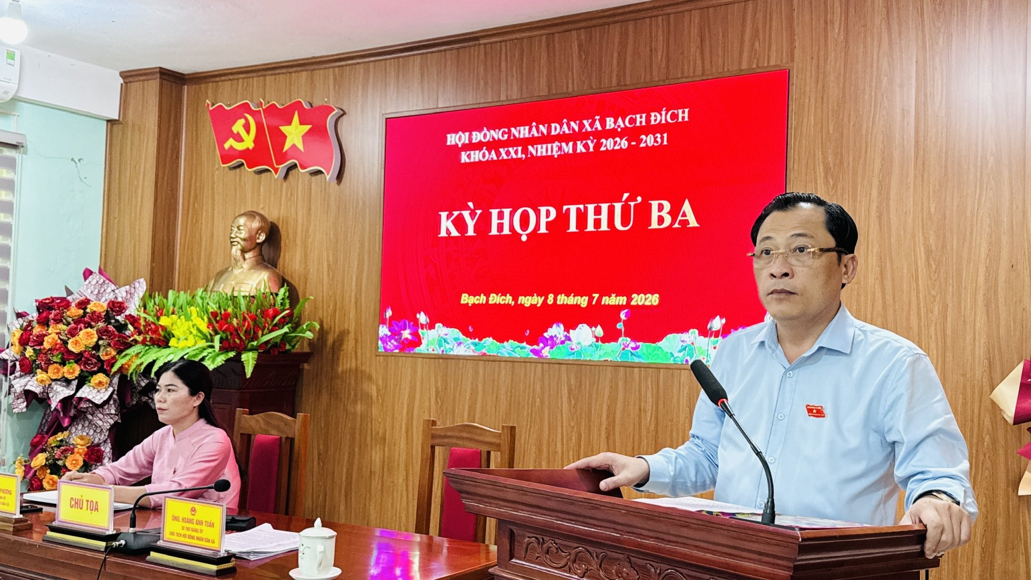 HĐND XÃ BẠCH ĐÍCH TỔ CHỨC KỲ HỌP THỨ BA KHÓA XXI, NHIỆM KỲ 2026 – 2031