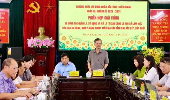 Thường trực HĐND tỉnh họp phiên giải trình về công tác quản lý, xử lý trụ sở làm việc dôi d