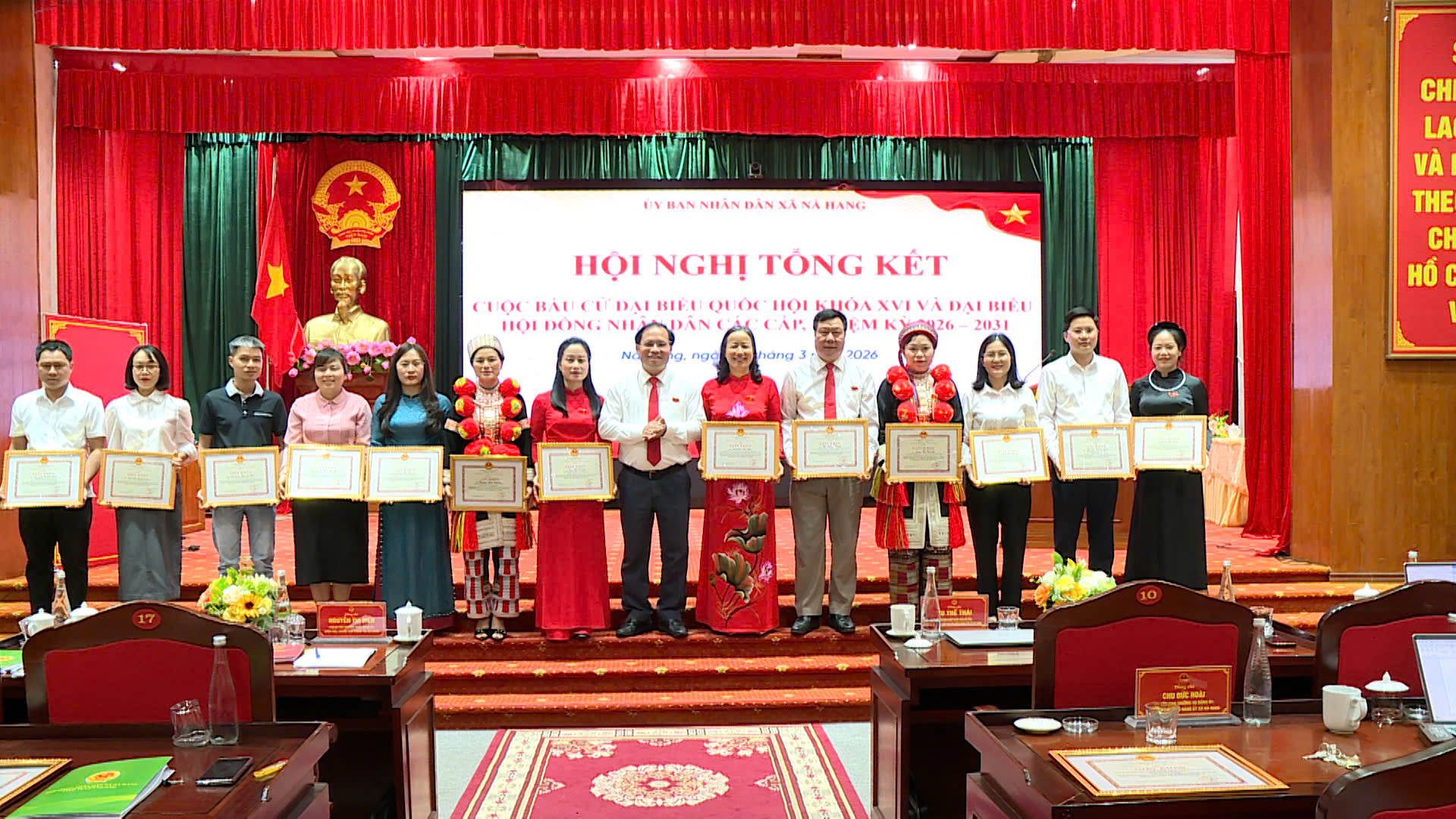 Nà Hang tổng kết công tác bầu cử đại biểu Quốc hội khóa XVI và đại biểu HĐND các cấp, nhiệm kỳ 2026–2031