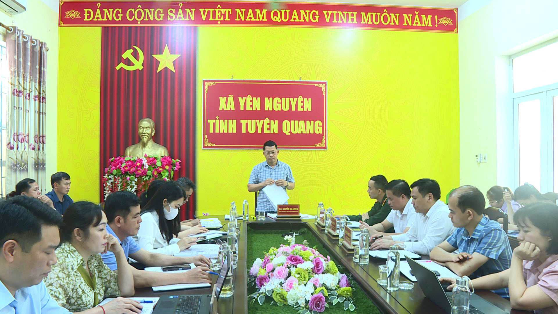 UBND xã Yên Nguyên tổ chức họp thường kỳ tháng 3 năm 2026