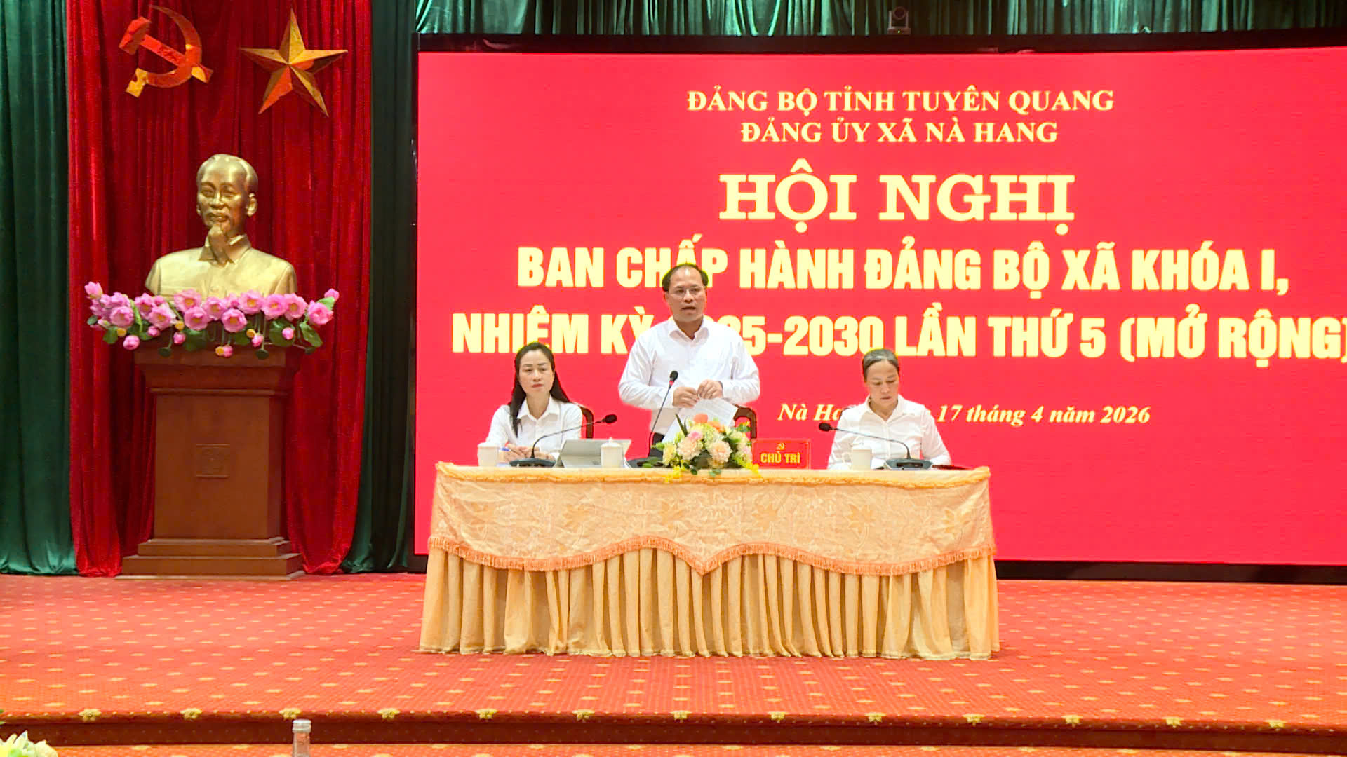 Hội nghị Ban Chấp hành Đảng bộ xã Nà Hang khóa I, nhiệm kỳ 2025–2030, lần thứ 5 (mở rộng)