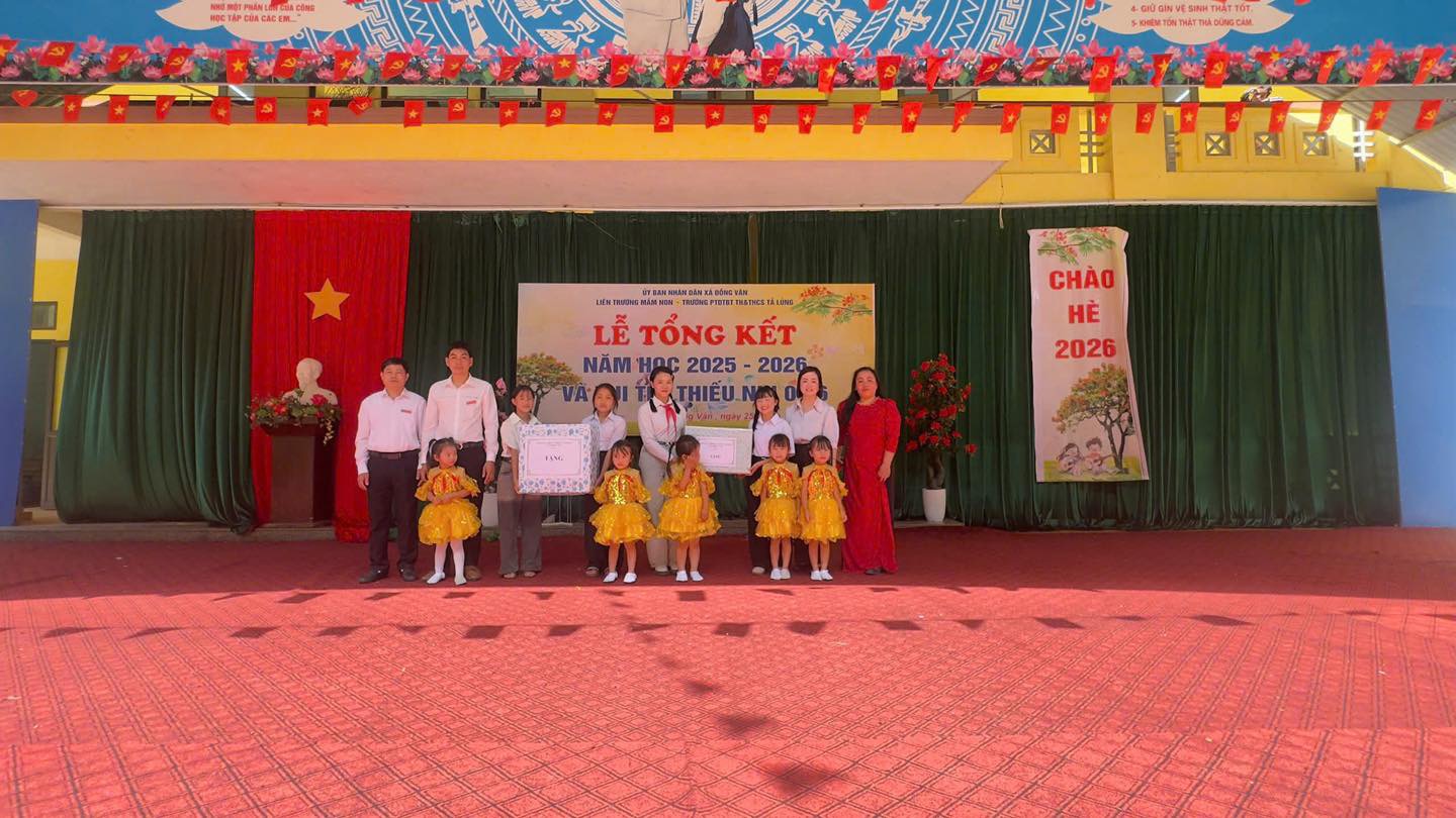 LIÊN TRƯỜNG TẢ LỦNG TỔ CHỨC LỄ TỔNG KẾT NĂM HỌC 2025 – 2026 VÀ VUI TẾT THIẾU NHI 1/6