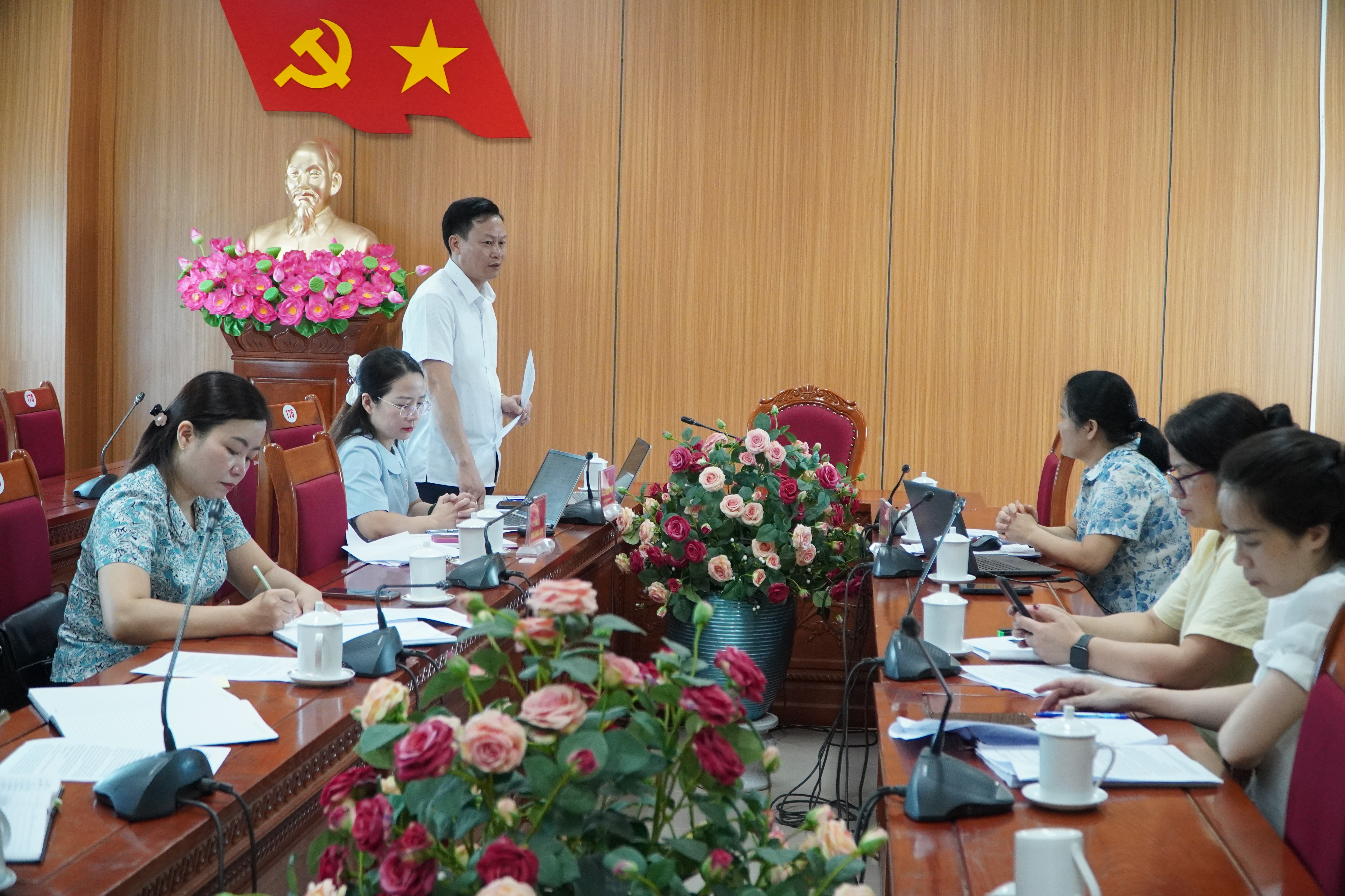 UBND phường Hà Giang 1 làm việc với Đoàn kiểm tra công tác văn thư, lưu trữ năm 2026