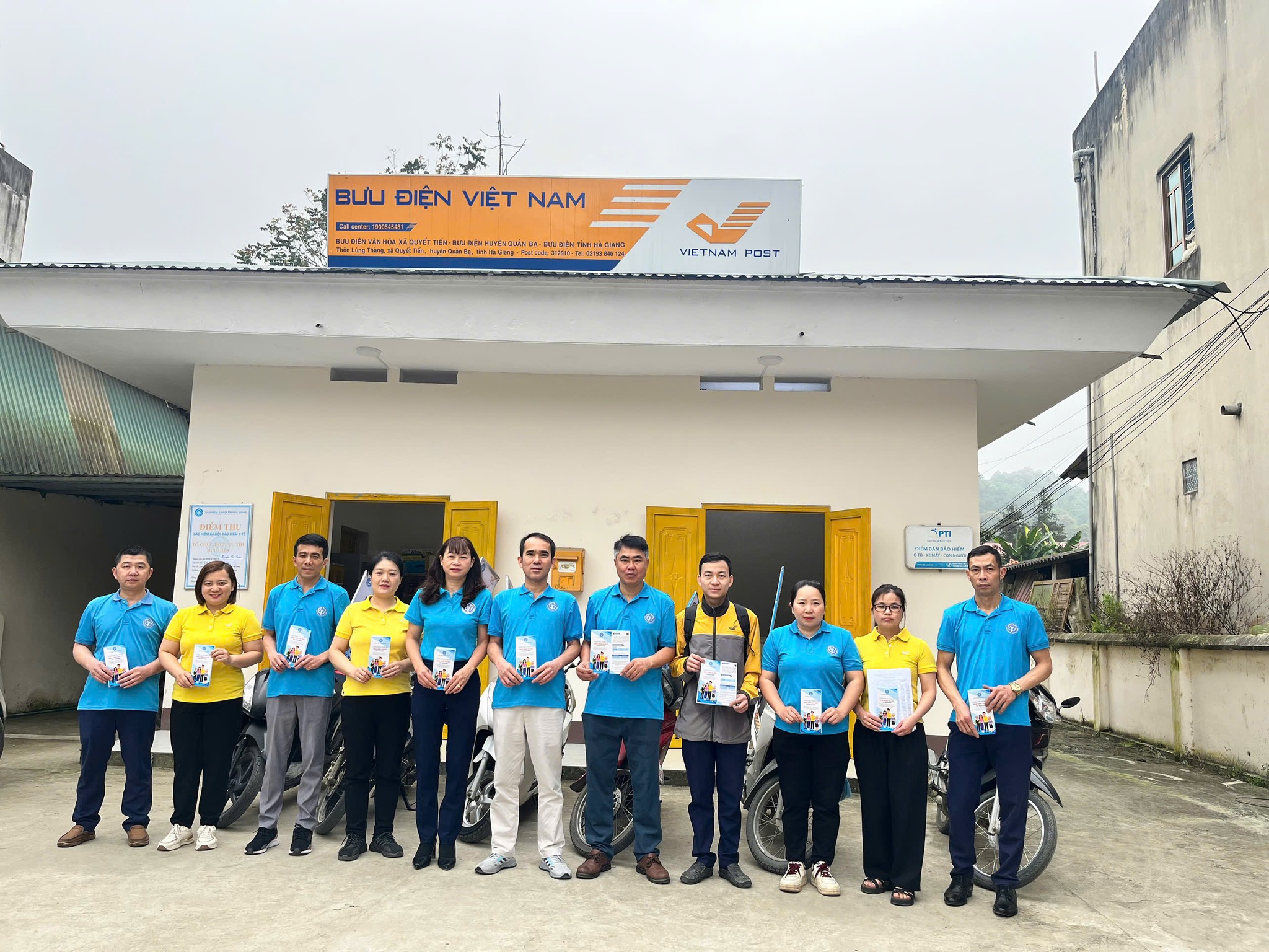 BẢO HIỂM XÃ HỘI CƠ SỞ QUẢN BẠ PHỐI HỢP CÙNG BƯU ĐIỆN TỔ CHỨC LỄ RA QUÂN THÁNG 03/2026