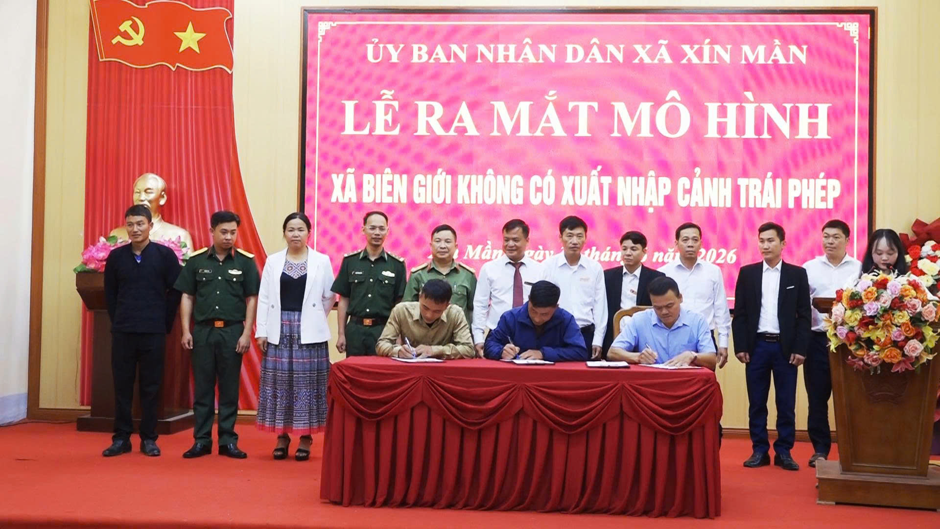 XÃ XÍN MẦN RA MẮT MÔ HÌNH “XÃ BIÊN GIỚI KHÔNG CÓ XUẤT, NHẬP CẢNH TRÁI PHÉP”