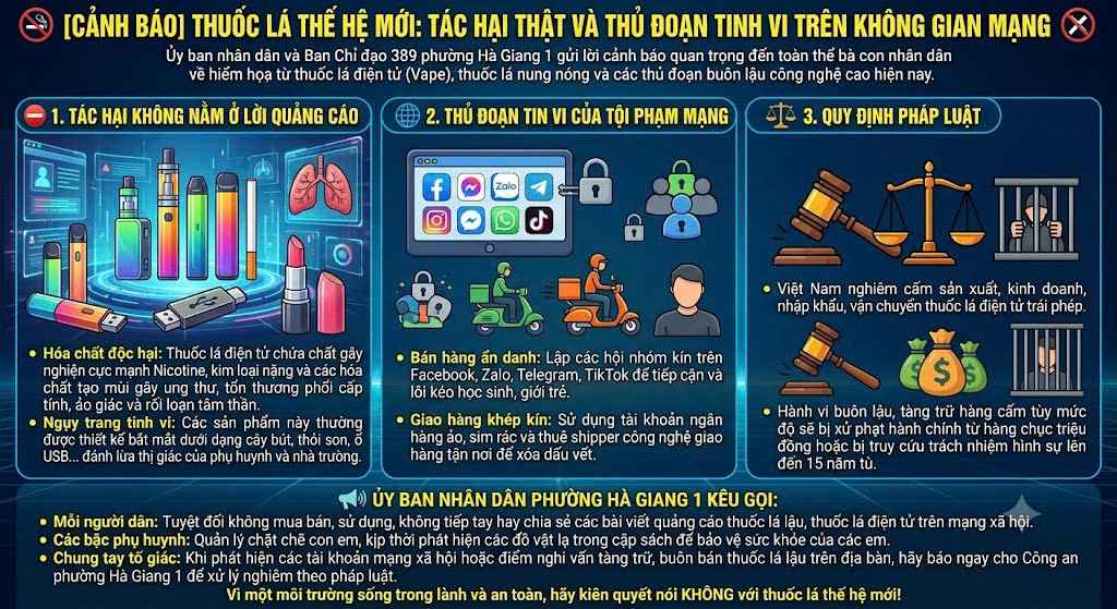 CẢNH BÁO THUỐC LÁ THẾ HỆ MỚI: TÁC HẠI THẬT VÀ THỦ ĐOẠN TINH VI TRÊN KHÔNG GIAN MẠNG
