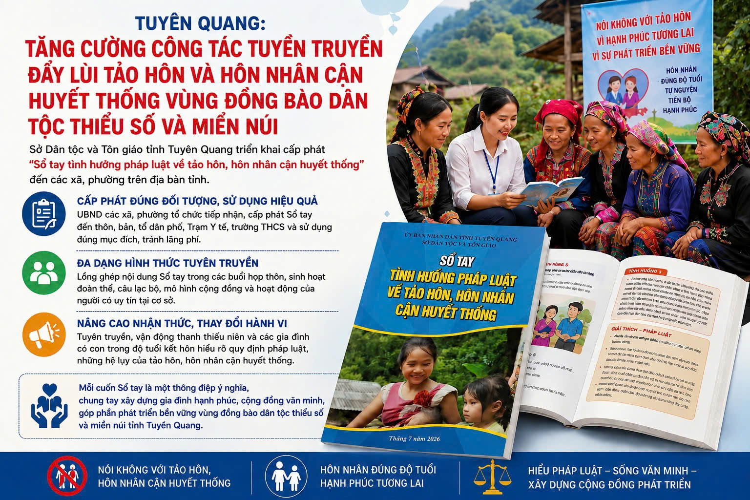 SỔ TAY 20 TÌNH HUỐNG PHÁP LUẬT VỀ TẢO HÔN, HÔN NHÂN CẬN HUYẾT THỐNG
