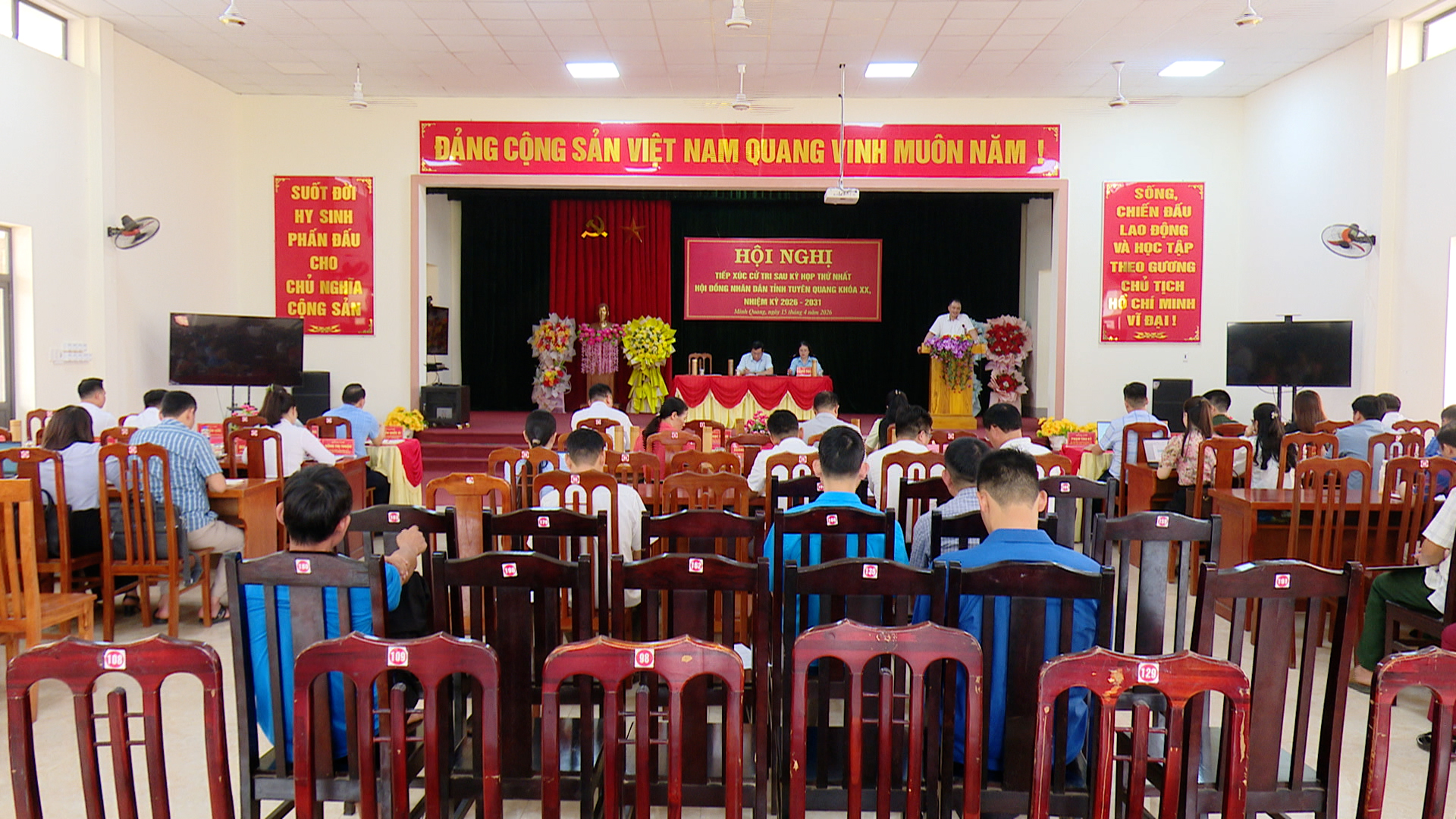 Đại biểu HĐND tỉnh Tuyên Quang tiếp xúc cử tri xã Minh Quang sau Kỳ họp thứ Nhất, nhiệm kỳ 2026 - 2031