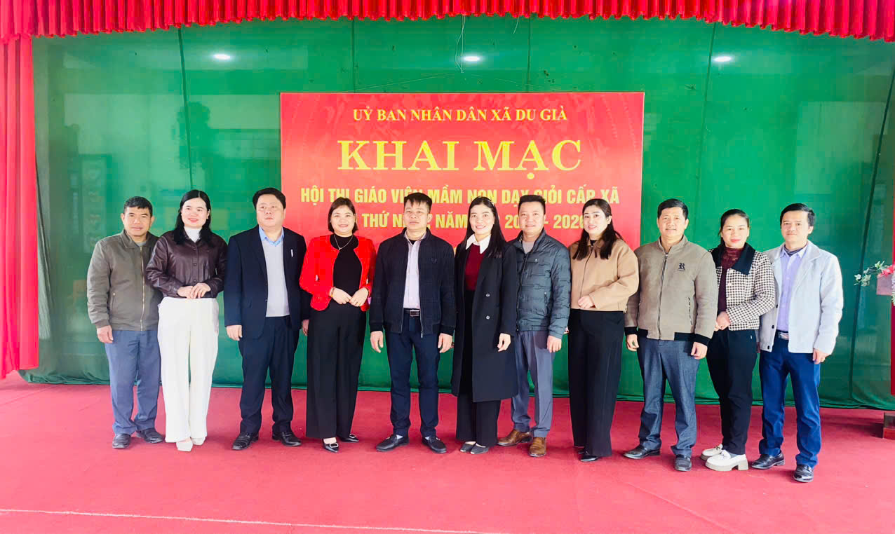 Du Già khai mạc Hội thi giáo viên mầm non dạy giỏi cấp xã lần thứ nhất, năm học 2025 -2026