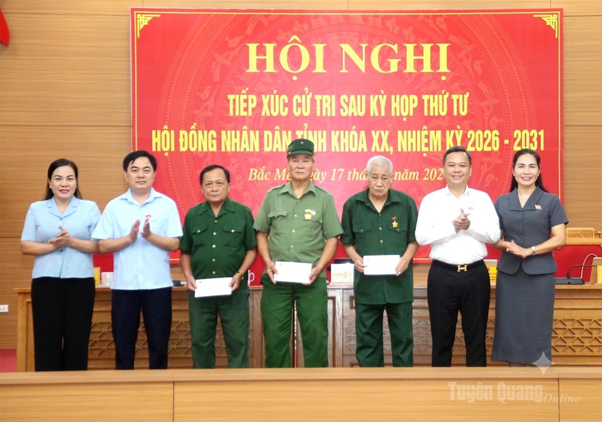 Tổ đại biểu số 01 HĐND tỉnh khóa XX tiếp xúc cử tri sau Kỳ họp thứ tư tại xã Bắc Mê