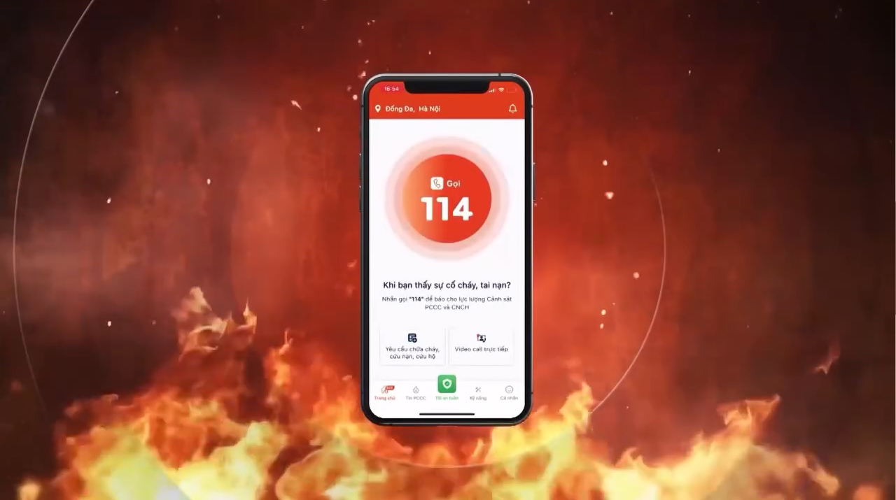 CÀI ĐẶT APP BÁO CHÁY 114 - BÁO CHÁY NHANH - ỨNG CỨU KỊP THỜI