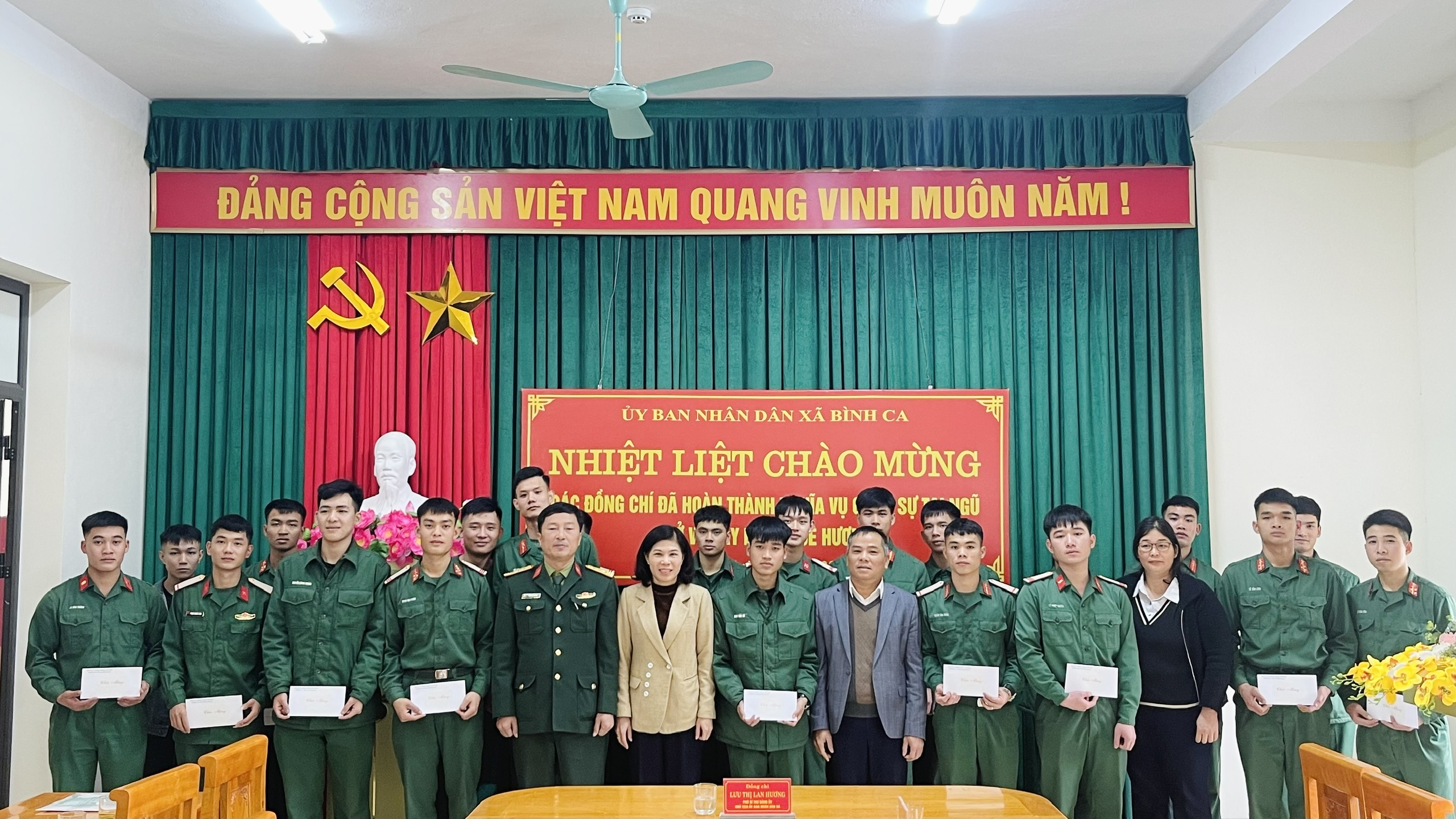 Xã Bình Ca đón 21 công dân hoàn thành nghĩa vụ quân sự năm 2026 trở về xây dựng quê hương