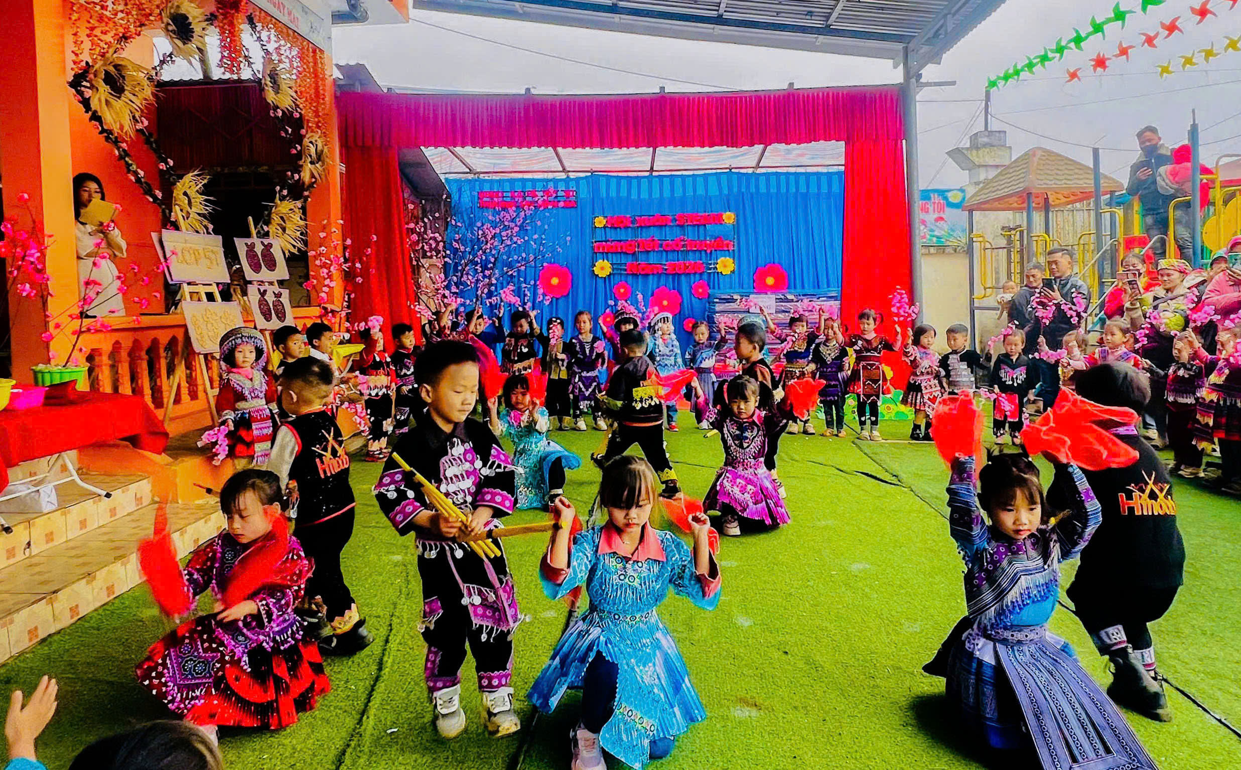 Trường Mầm non Nàn Ma tổ chức “Hội xuân STEAM mừng tết cổ truyền” năm 2026