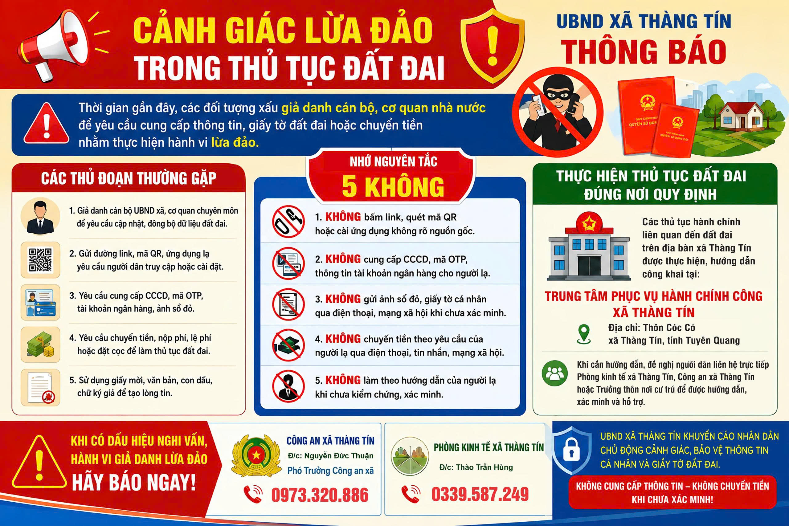 Cảnh giác lừa đảo trong thủ tục đất đai