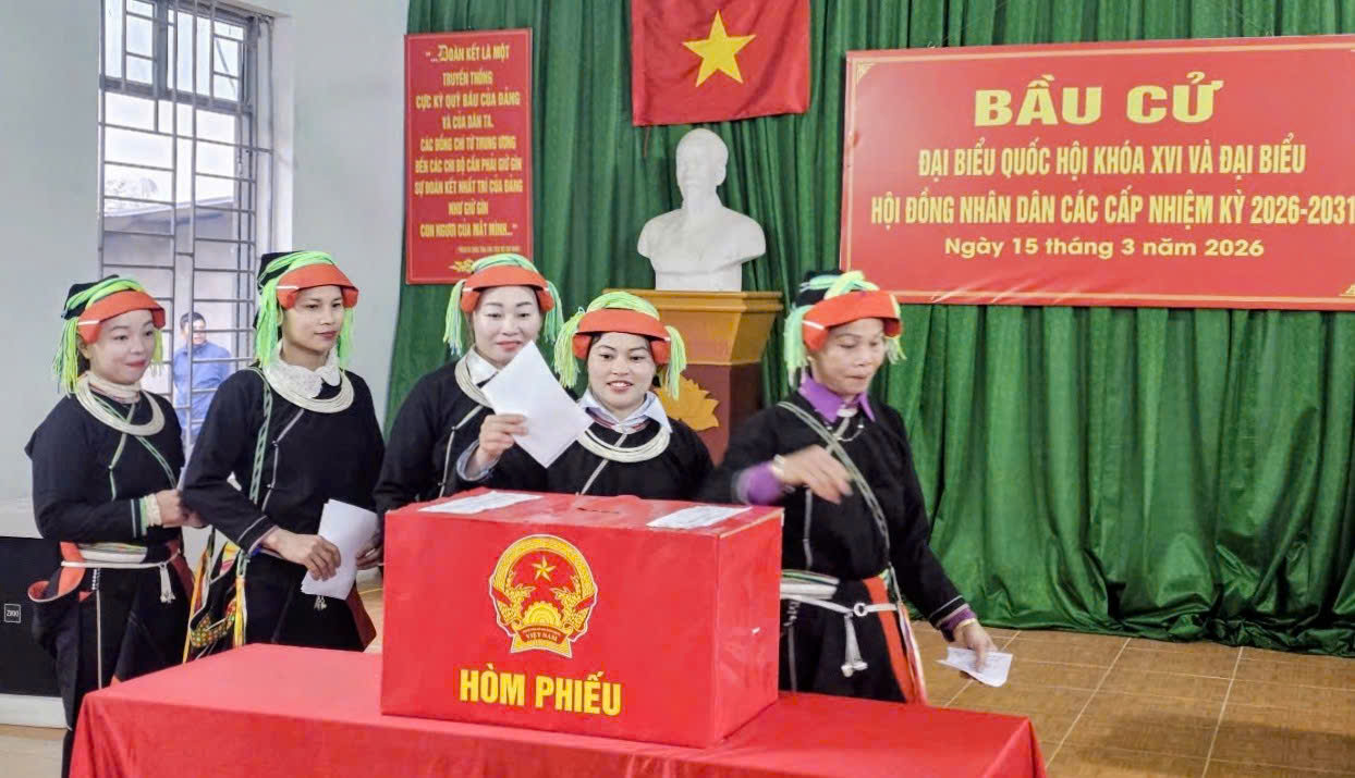 XÃ CAO BỒ: NGÀY HỘI TOÀN DÂN – 100% CỬ TRI THAM GIA BẦU CỬ