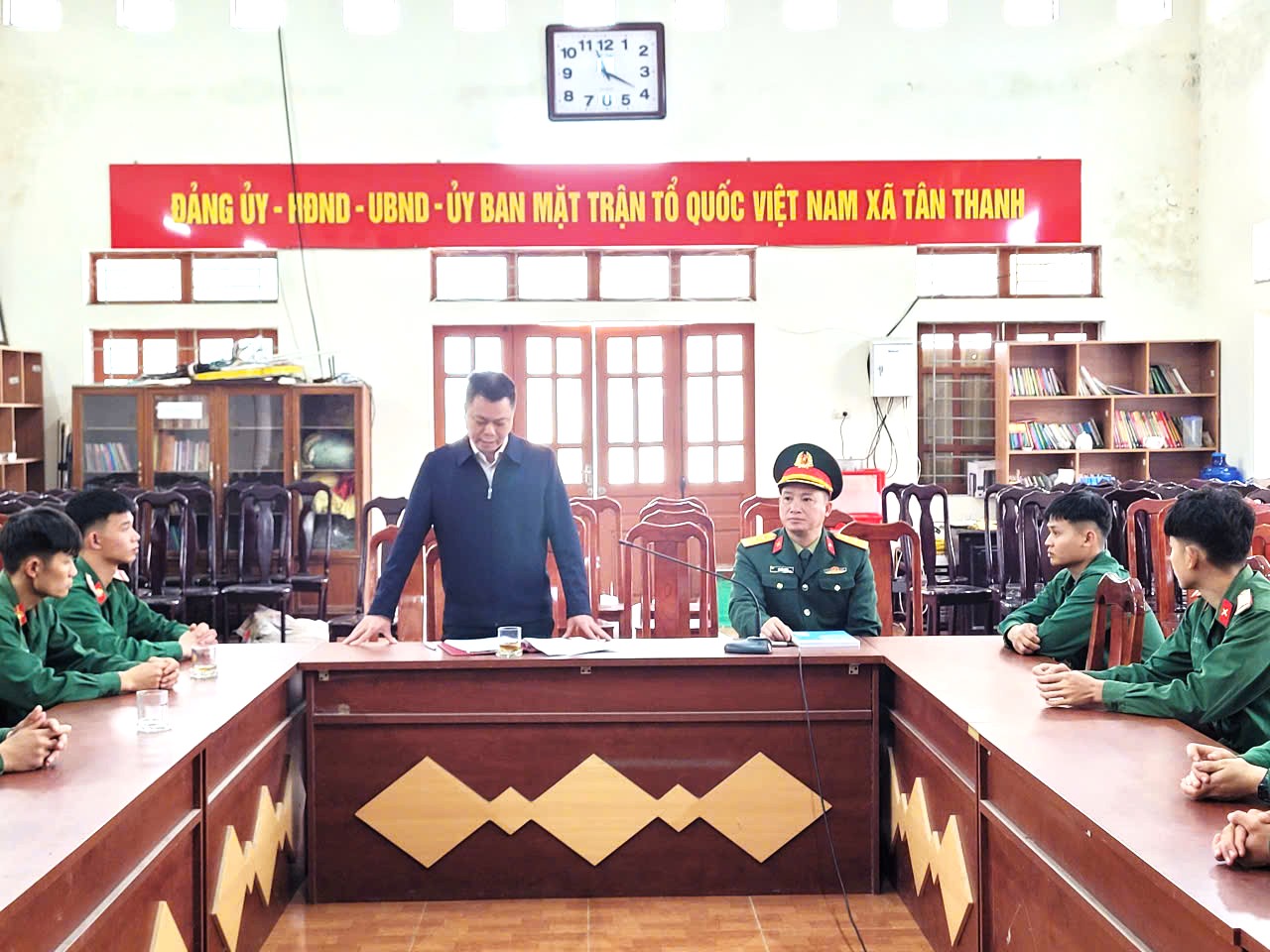 Xã Tân Thanh đón 20 quân nhân hoàn thành nghĩa vụ quân sự trở về địa phương