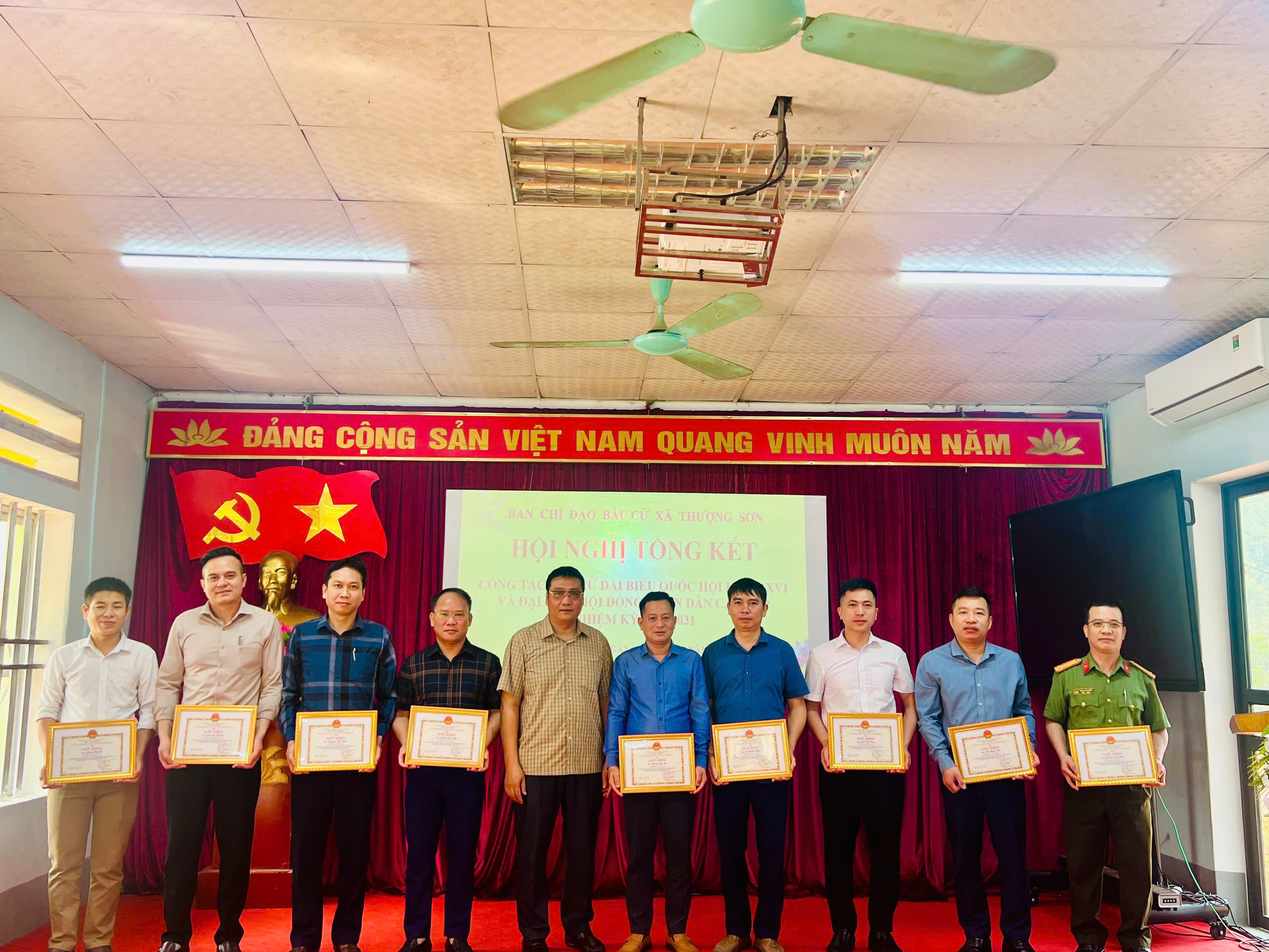 BAN CHỈ ĐẠO BẦU CỬ XÃ THƯỢNG SƠN: Tổng kết công tác bầu cử Đại biểu Quốc Hội khóa XVI và đại biểu HĐND các cấp nhiệm kỳ 2026-2031