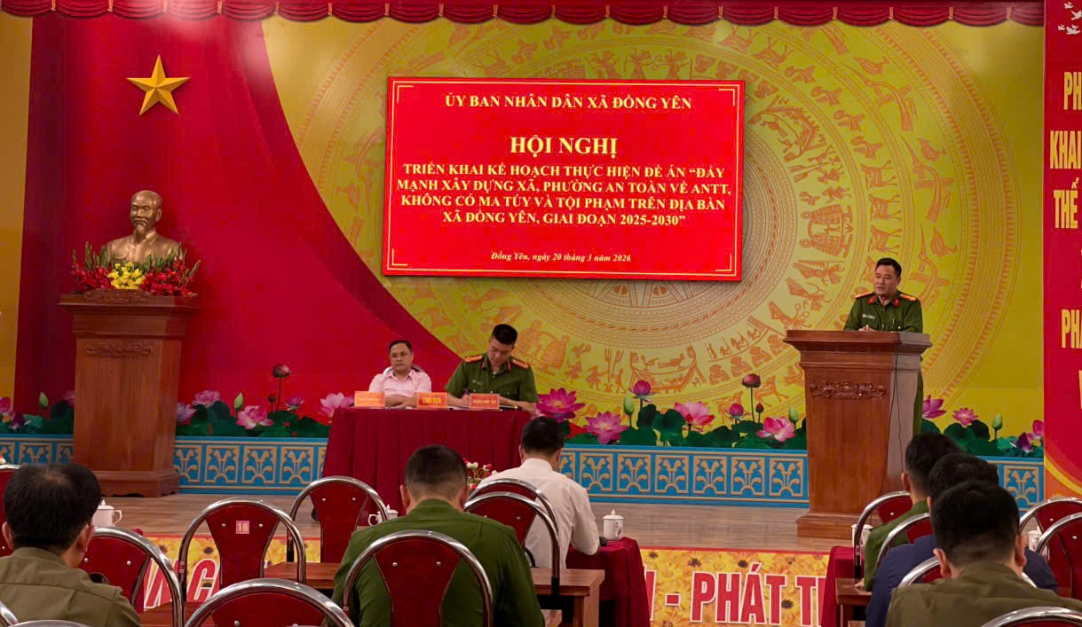 Xã Đồng Yên triển khai thực hiện Đề án xây dựng xã phường an toàn về an ninh trật tự