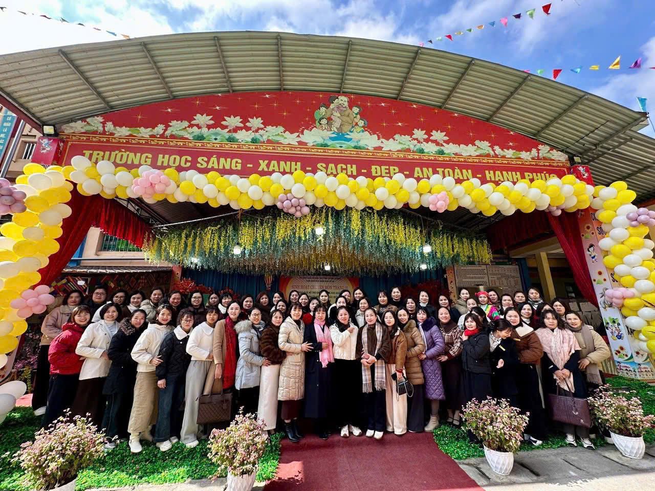 Cụm giáo dục mầm non số 9 sinh hoạt chuyên môn tại xã Phố Bảng