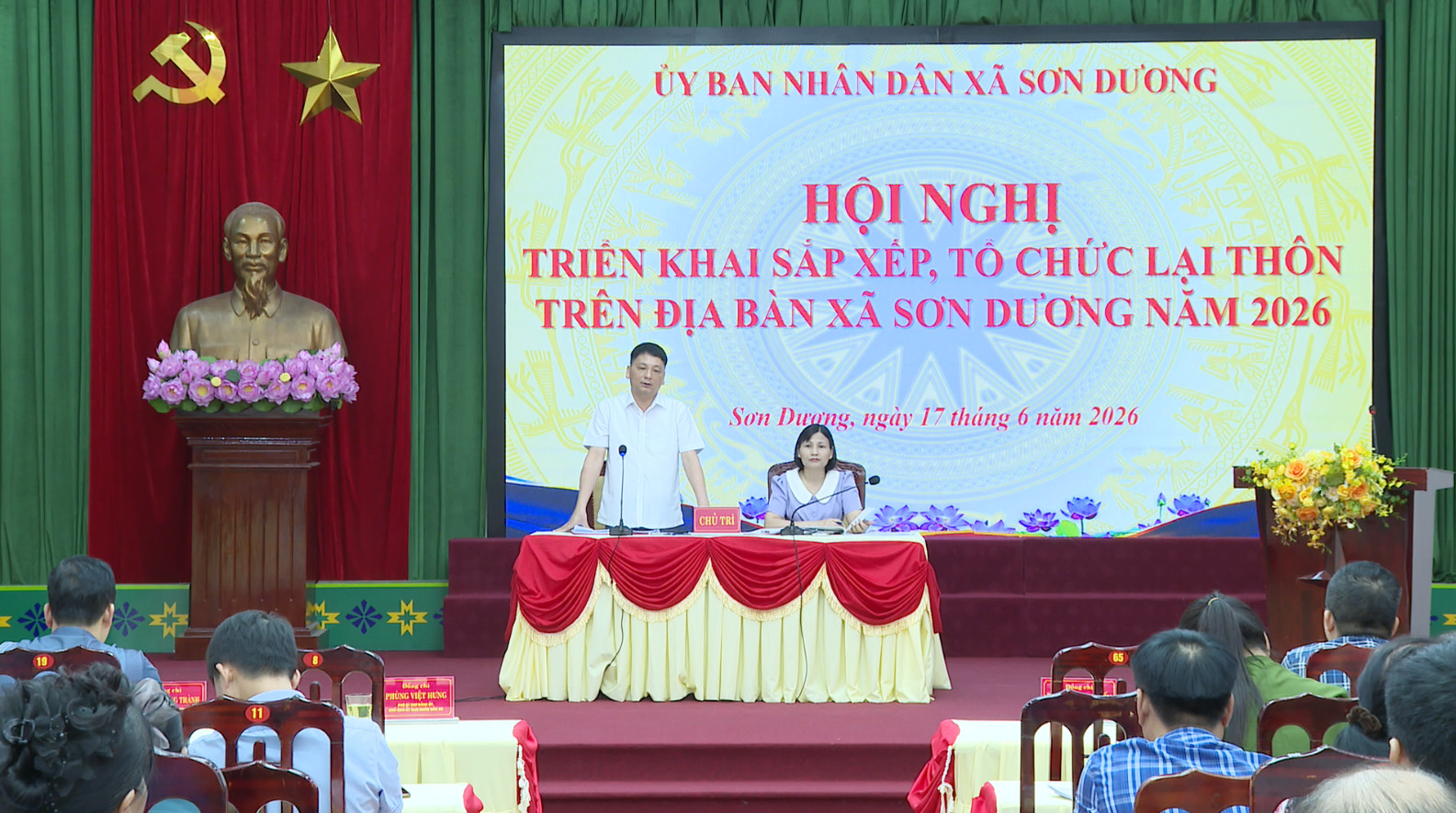 Triển khai công tác sắp xếp, tổ chức lại thôn trên địa bàn xã Sơn Dương