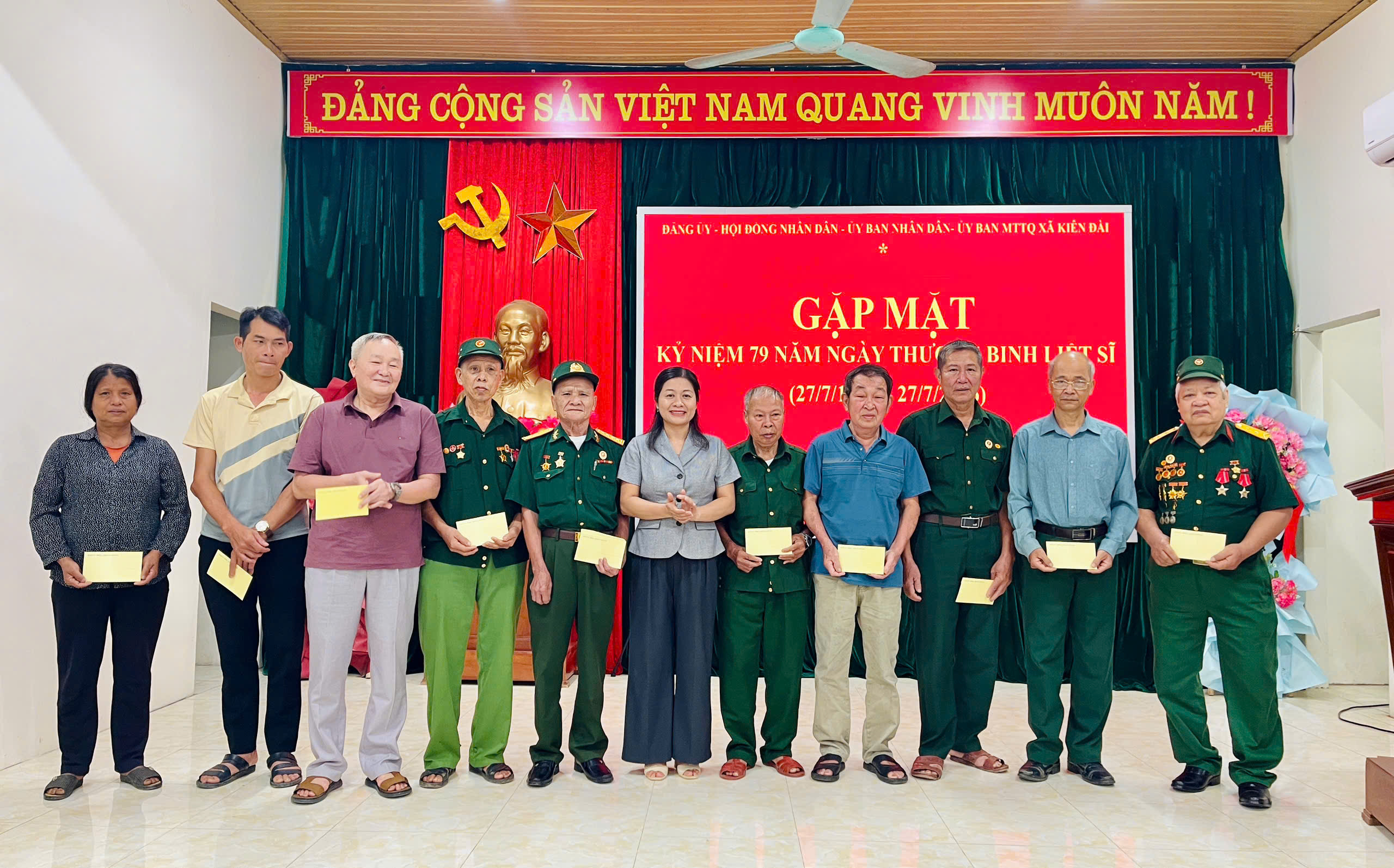Kiên Đài: Gặp mặt kỷ niệm 79 năm Ngày thương binh liệt sĩ (27/7/1947 - 27/7/2026).