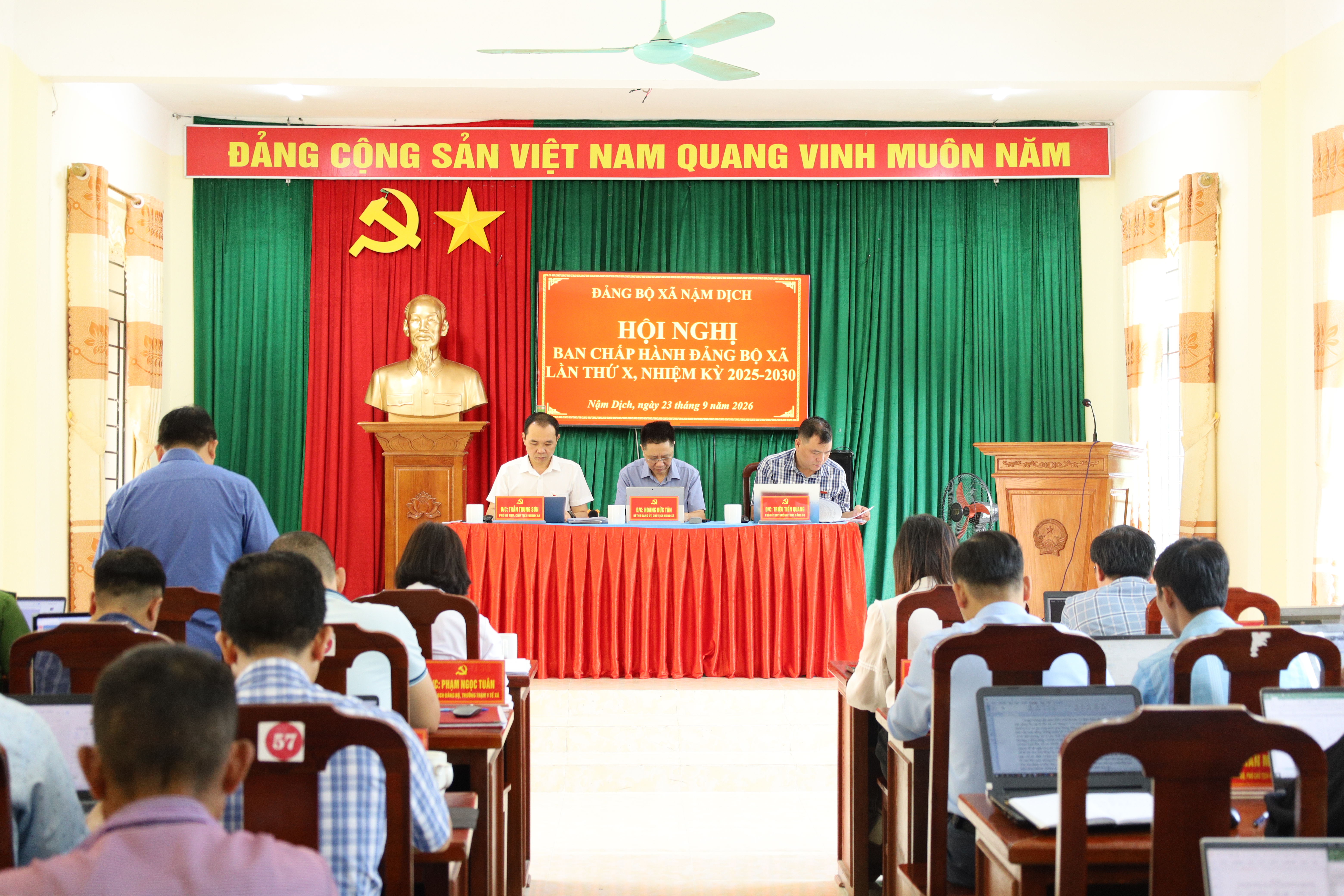 ĐẢNG BỘ XÃ NẬM DỊCH TỔ CHỨC HỘI NGHỊ BAN CHẤP HÀNH ĐẢNG BỘ XÃ LẦN THỨ X, NHIỆM KỲ 2025 - 2030
