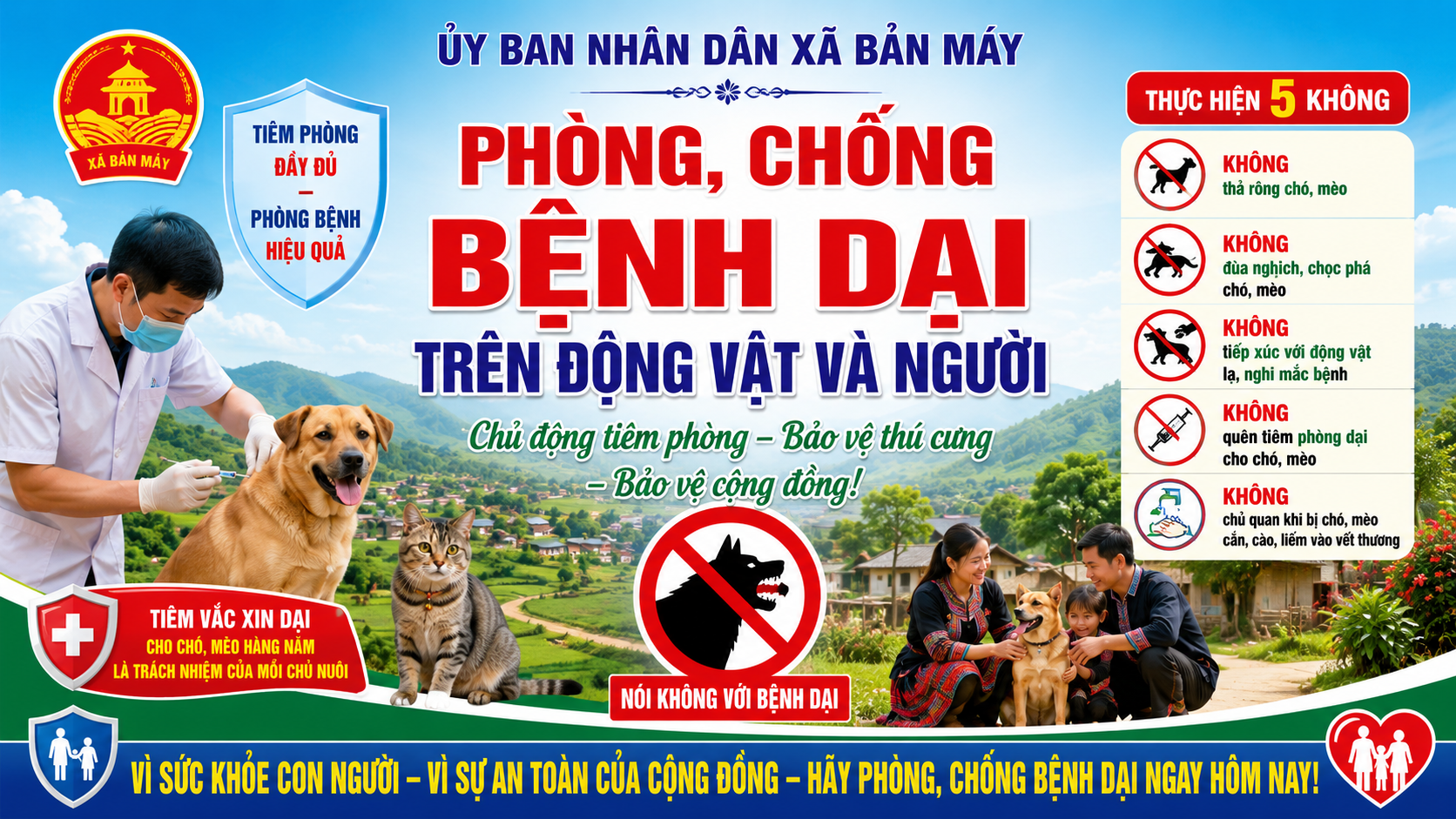 PHÒNG, CHỐNG BỆNH DẠI TRÊN ĐỘNG VẬT VÀ NGƯỜI