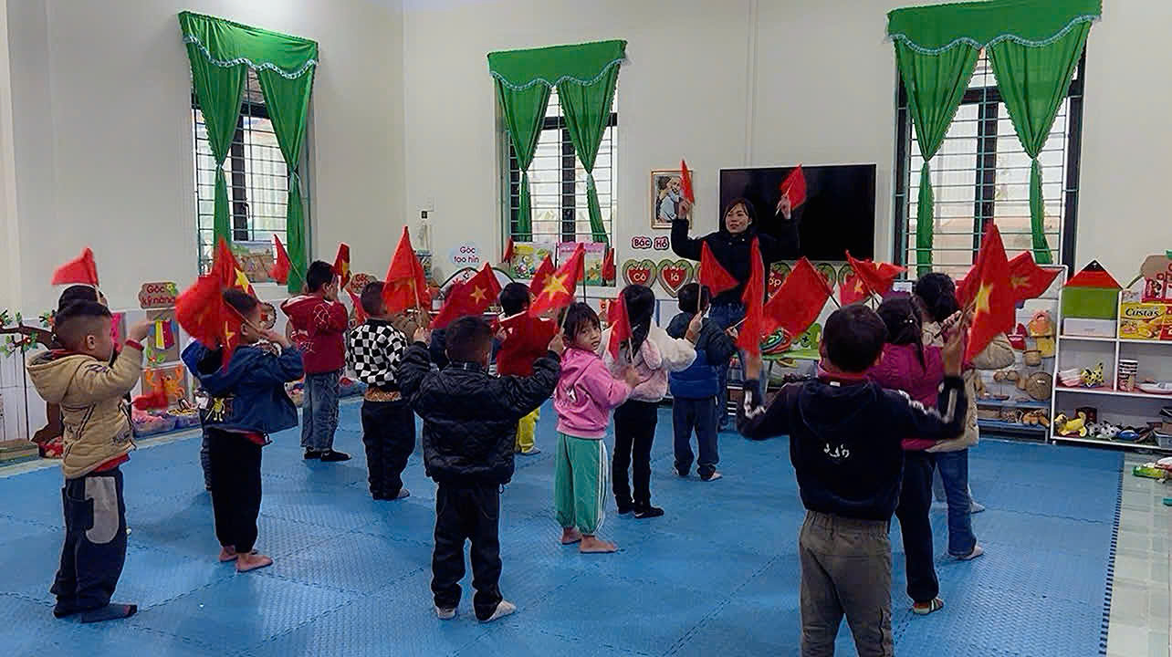 Các trường học trên địa bàn xã Yên Thành chủ động giữ ấm cho học sinh trong mùa đông