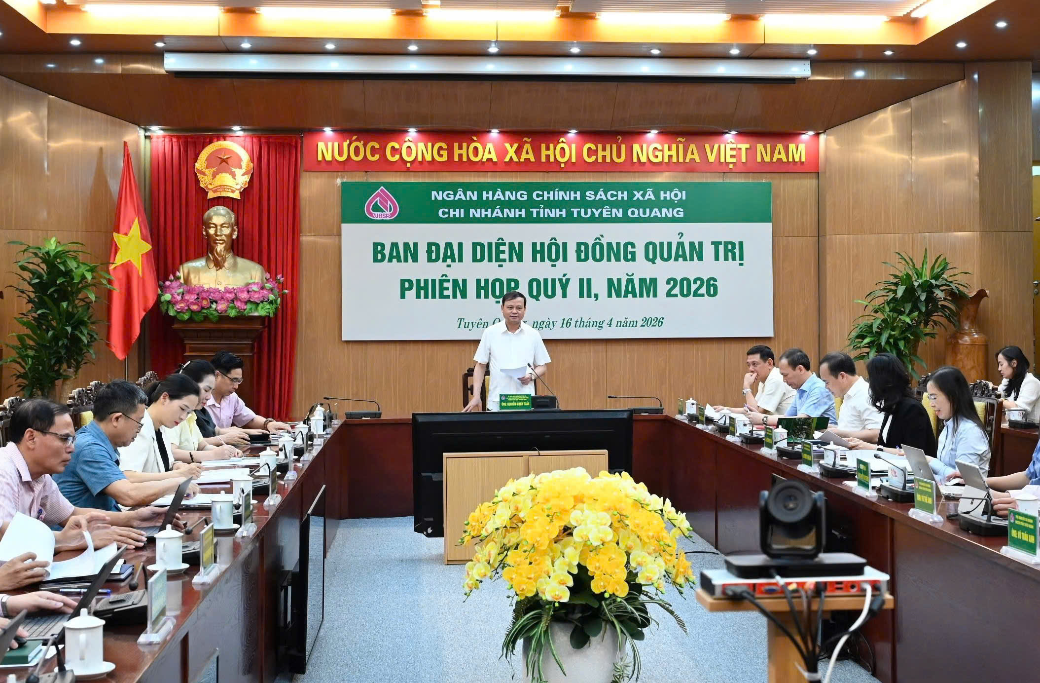 Phiên họp Ban đại diện HĐQT NHCSXH tỉnh quý II năm 2026