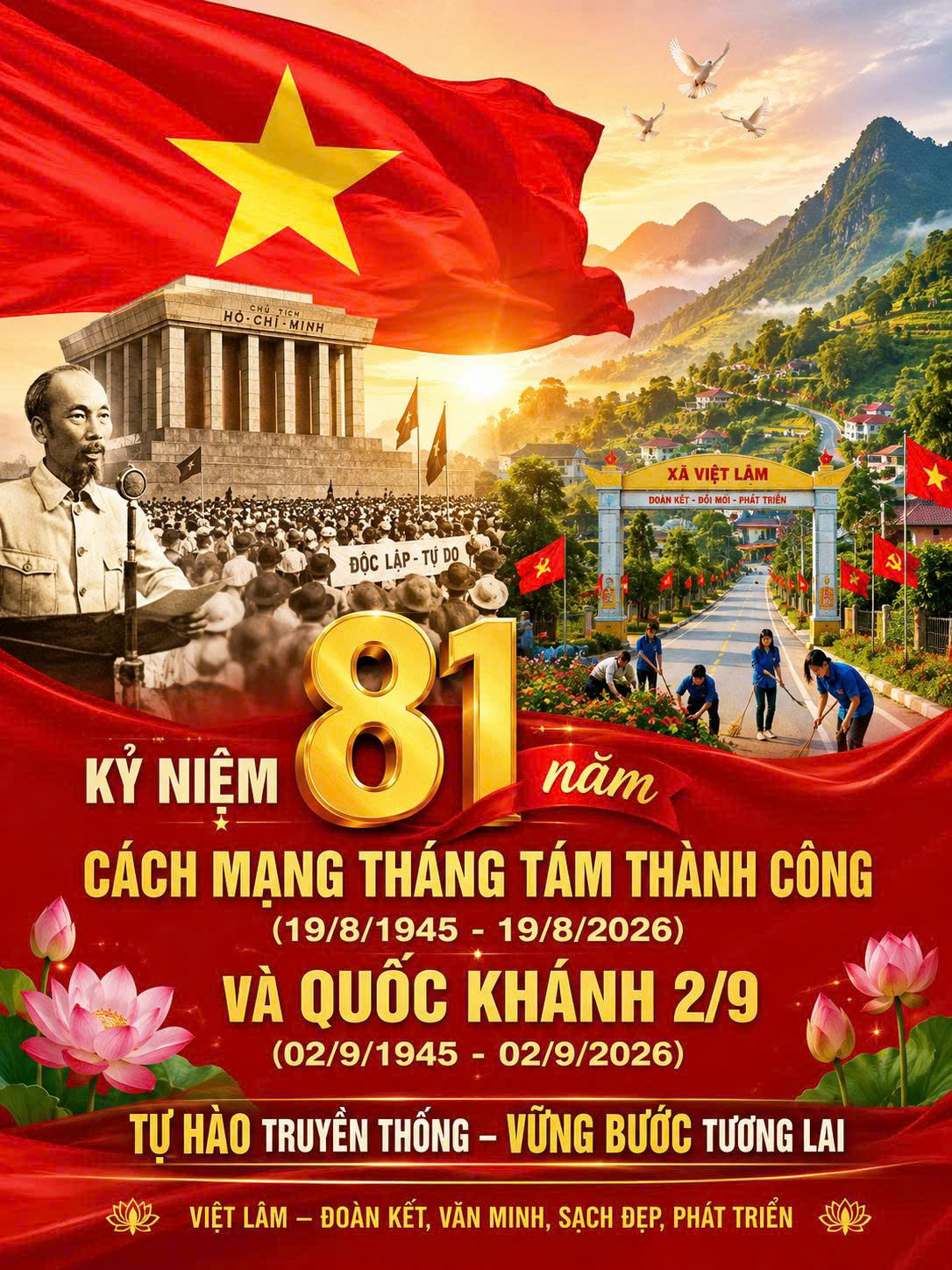 KỶ NIỆM 81 NĂM CÁCH MẠNG THÁNG TÁM THÀNH CÔNG VÀ QUỐC KHÁNH 2/9