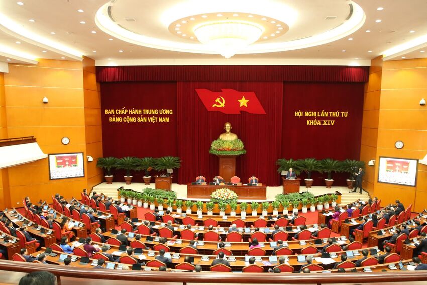 NGHỊ QUYẾT HỘI NGHỊ LẦN THỨ TƯ BAN CHẤP HÀNH TRUNG ƯƠNG ĐẢNG VỀ TIẾP TỤC XÂY DỰNG ĐỘI NGŨ CÁN BỘ CÁC CẤP VÀ ĐỔI MỚI CĂN BẢN, TOÀN DIỆN CÔNG TÁC CÁN BỘ ĐÁP ỨNG YÊU CẦU PHÁT TRIỂN ĐẤT NƯỚC TRONG KỶ NGUYÊN MỚI