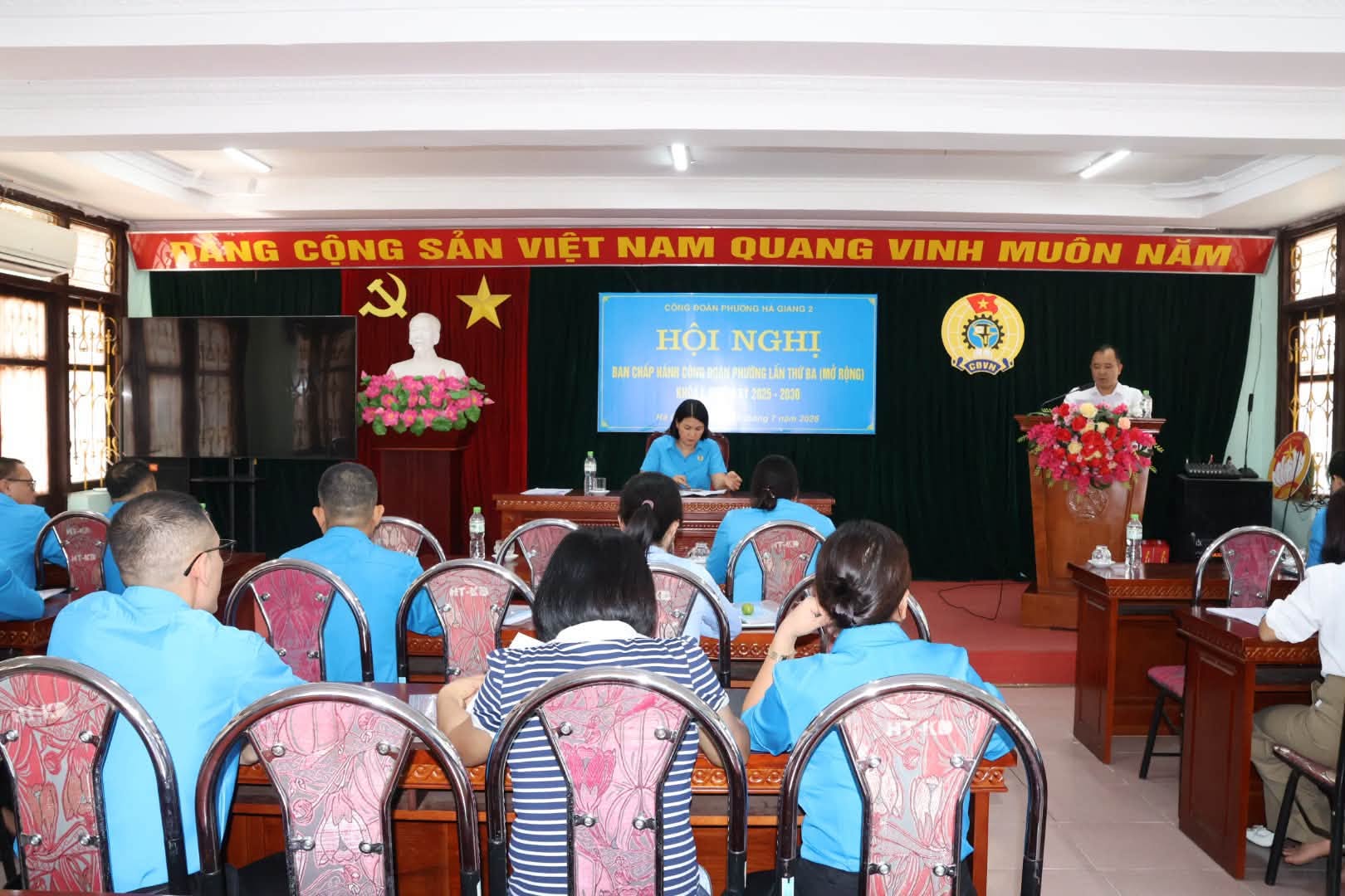 Công đoàn phường Hà Giang 2 sơ kết công tác 6 tháng đầu năm 2026