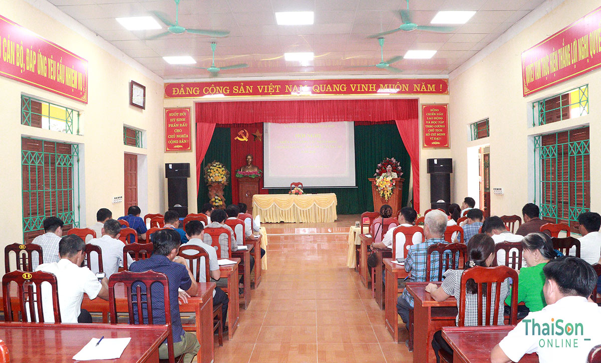 UBND xã Thái Sơn tổ chức Hội nghị triển khai công tác tiêm phòng cho đàn gia súc, gia cầm vụ Xuân – Hè năm 2026