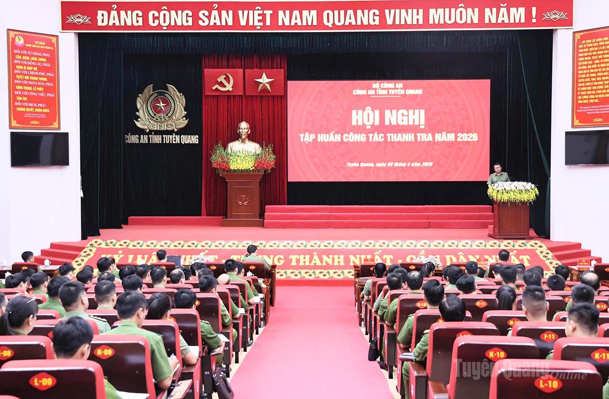 Công an tỉnh nâng cao trình độ, nghiệp vụ công tác thanh tra cho 350 cán bộ chủ chốt