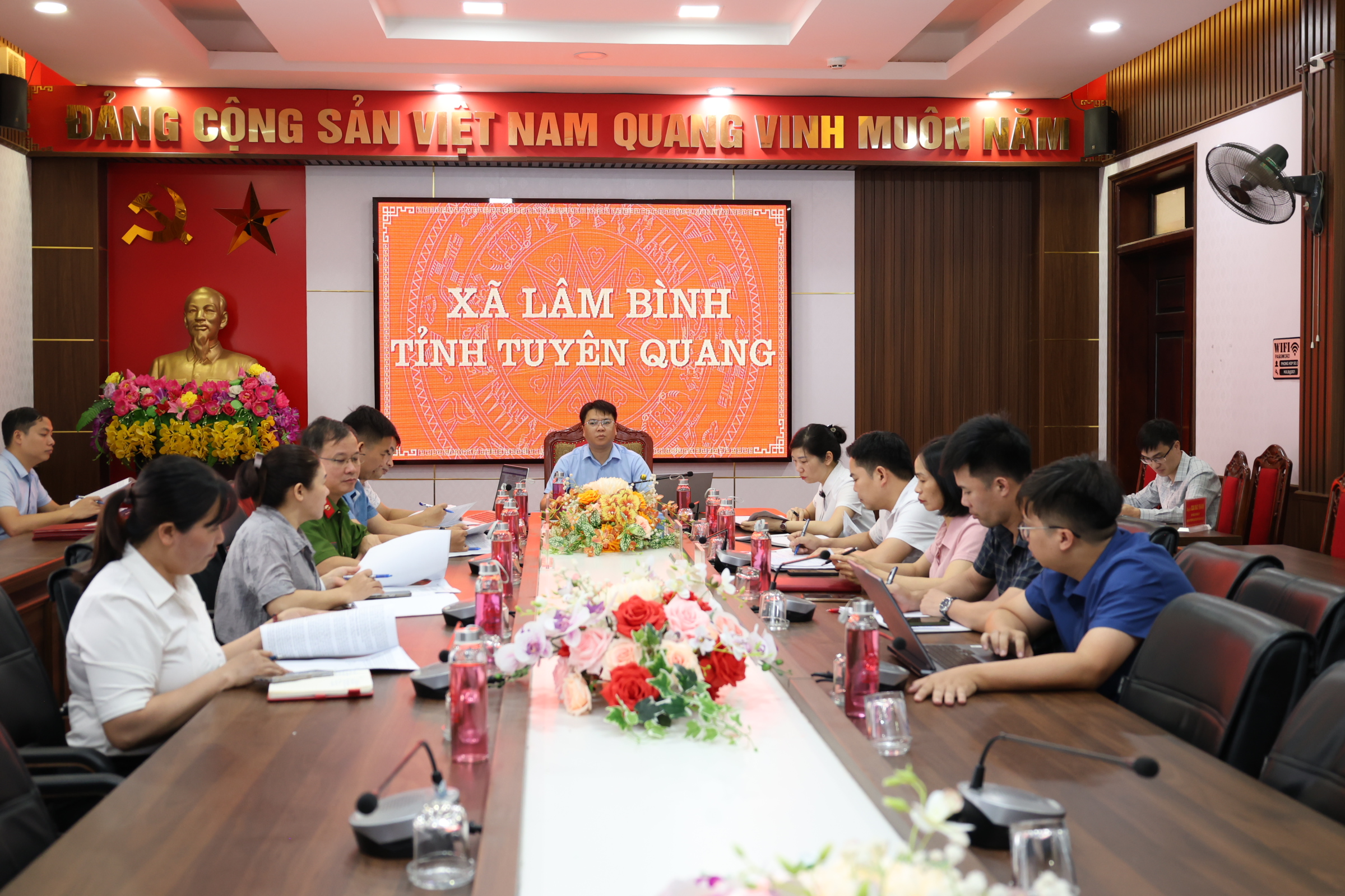 Đảng uỷ xã Lâm Bình tham dự Hội nghị trực tuyến báo cáo kết quả kiểm tra, giám sát của Ban Thường vụ Tỉnh uỷ năm 2026 (đợt 2)