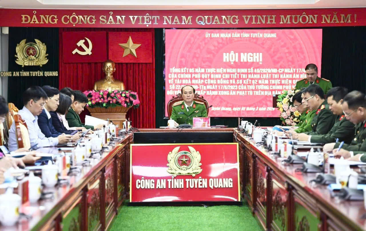 Hội nghị trực tuyến tổng kết 05 năm thực hiện Nghị định số 49/2020/NĐ-CP và sơ kết 02 năm thực hiện Quyết định số 22/2023/QĐ-TTg trên địa bàn tỉnh Tuyên Quang