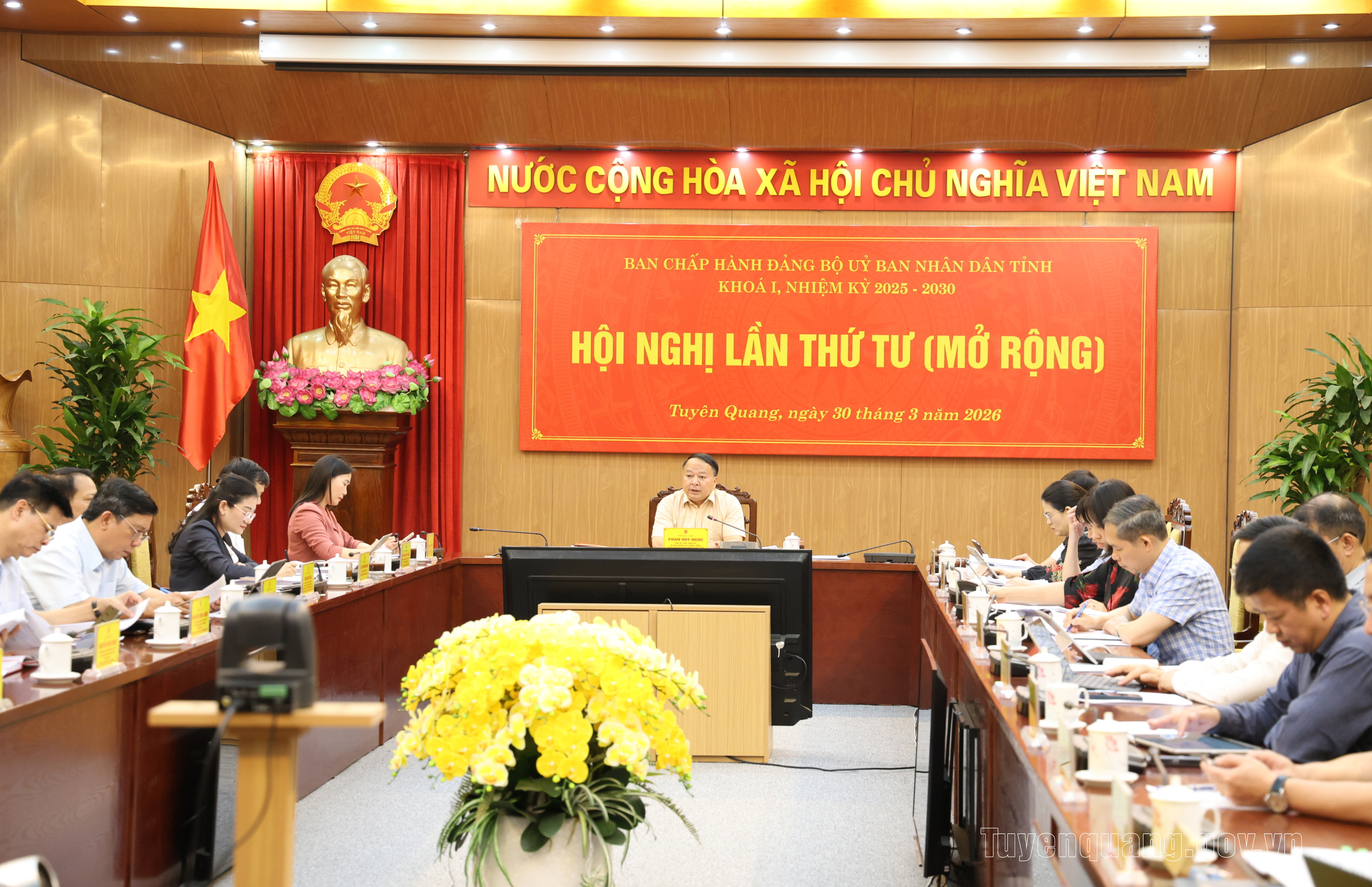 Hội nghị Ban chấp hành Đảng bộ UBND tỉnh lần thứ tư (mở rộng)