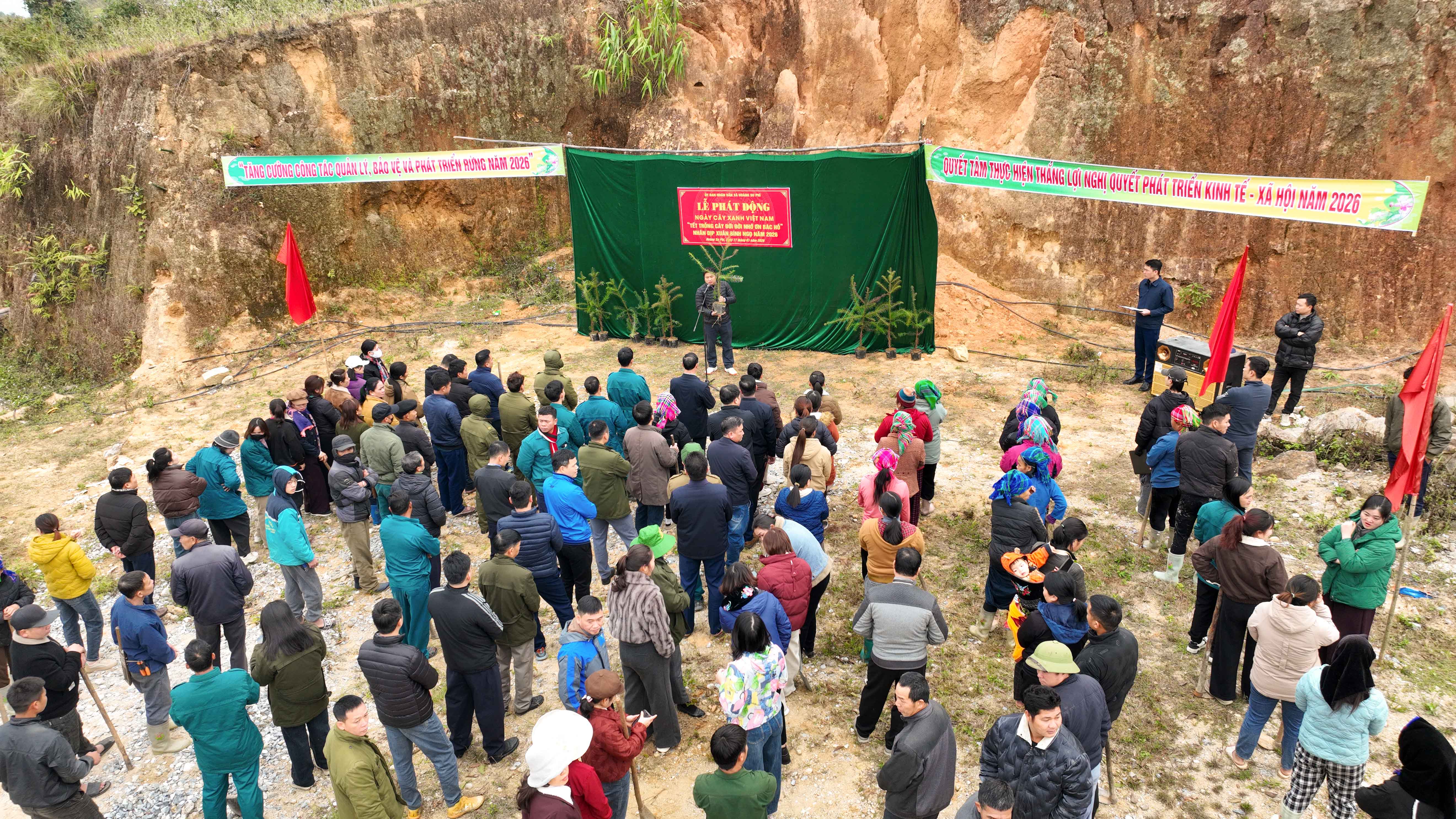Xã Hoàng Su Phì phát động Ngày cây xanh Việt Nam gắn với Tết trồng cây 2026