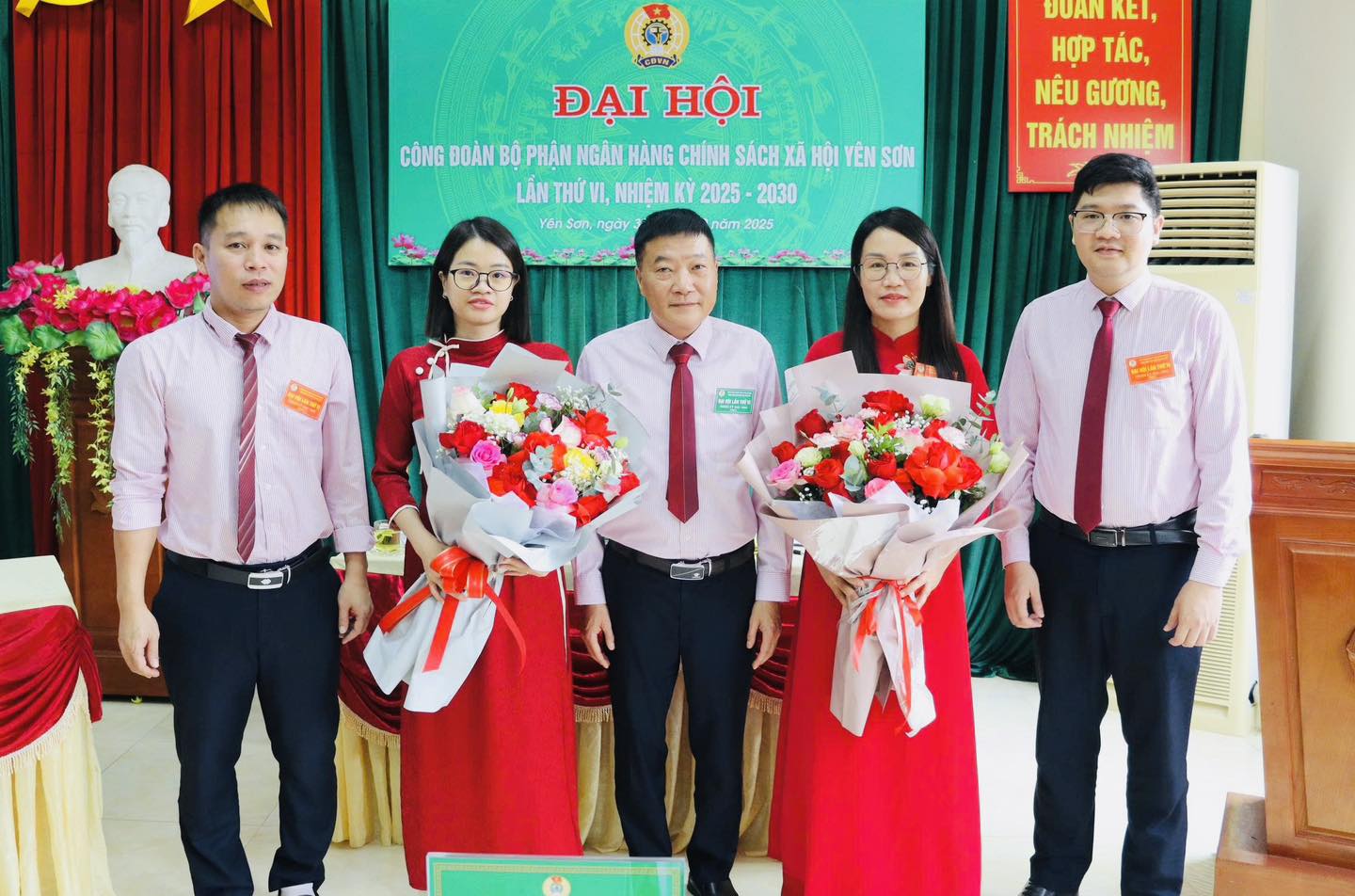 Đại hội Công đoàn Bộ phận Ngân hàng Chính sách xã hội Yên Sơn lần thứ VI, nhiệm kỳ 2025 - 2030