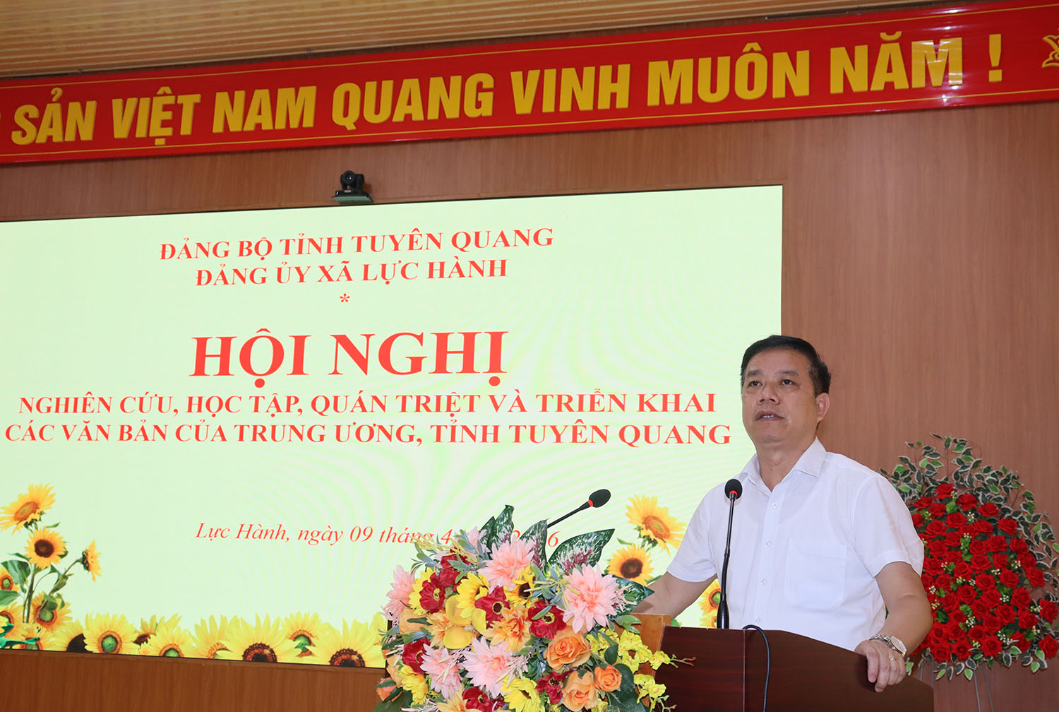 Lực Hành tổ chức Hội nghị quán triệt, triển khai các văn bản của Trung ương và của Tỉnh