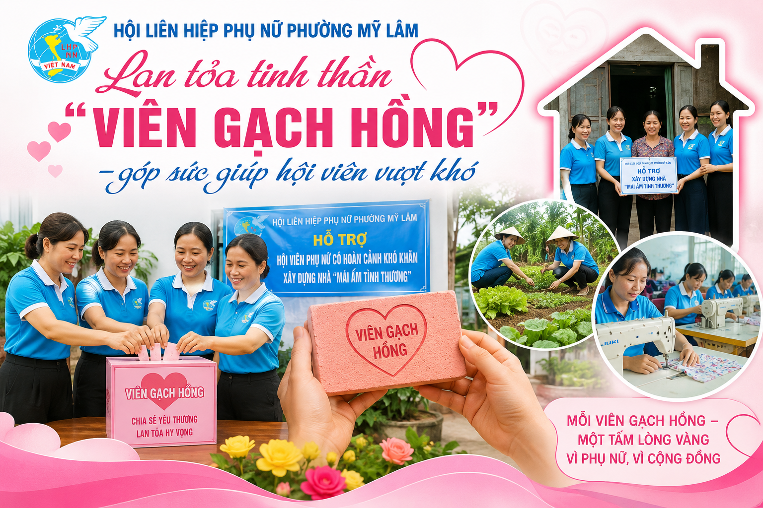 Hội phụ nữ phường Mỹ Lâm đẩy mạnh phong trào “Viên gạch hồng” – góp sức giúp hội viên vượt khó