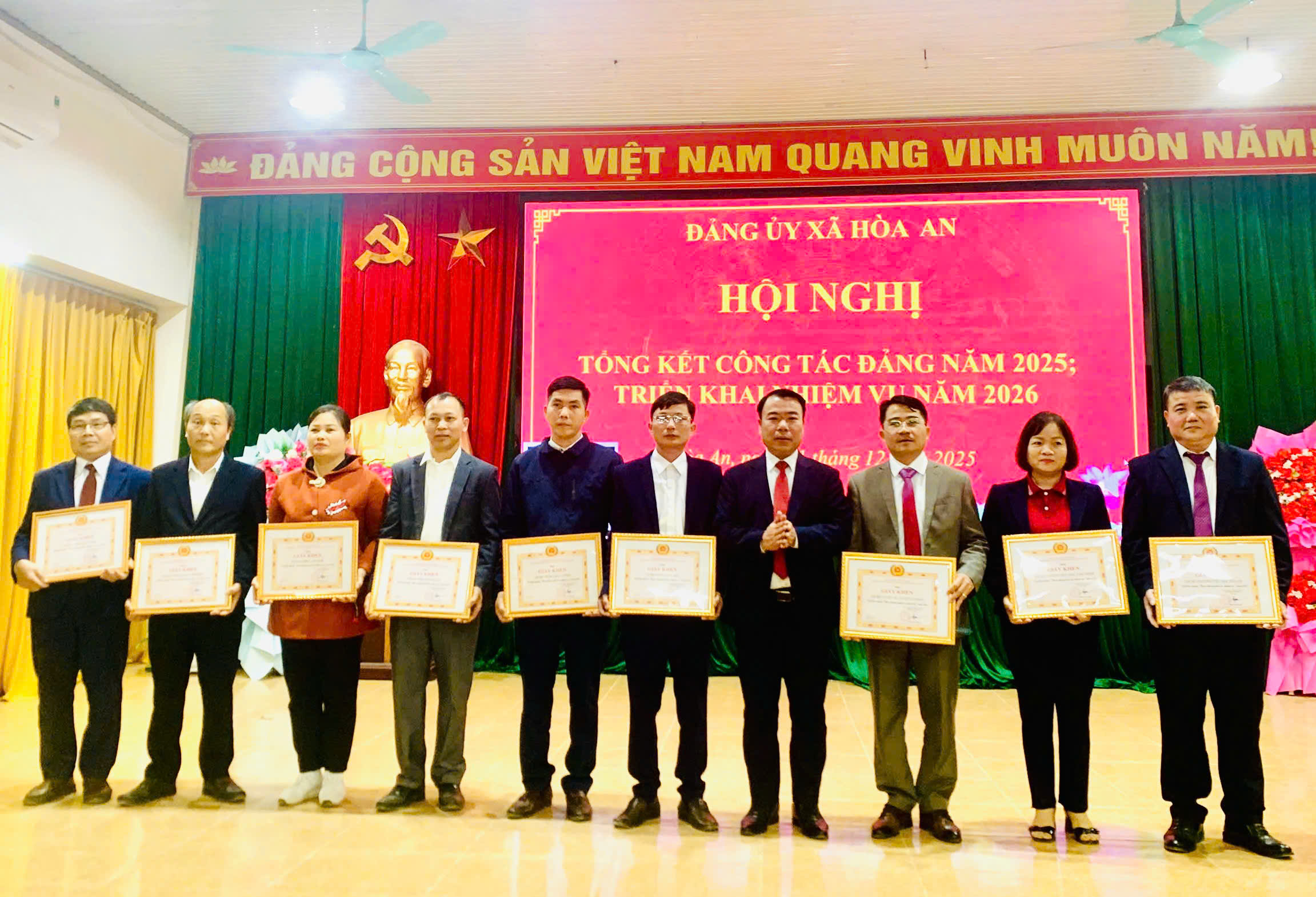 Hòa An tổ chức Hội nghị tổng kết công tác Đảng năm 2025; Phương hướng, nhiệm vụ năm 2026.