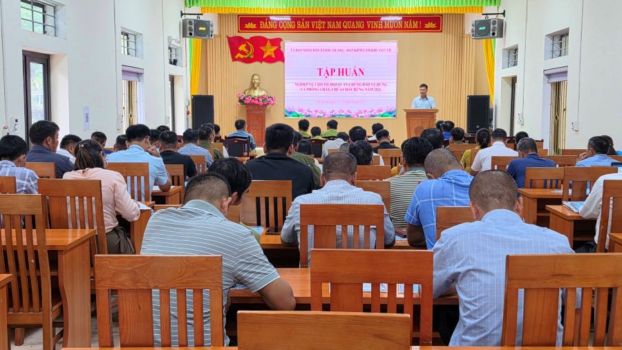 Hội nghị tập huấn nghiệp vụ cho Tổ, Đội quần chúng bảo vệ rừng và phòng cháy, chữa cháy rừng năm 2026