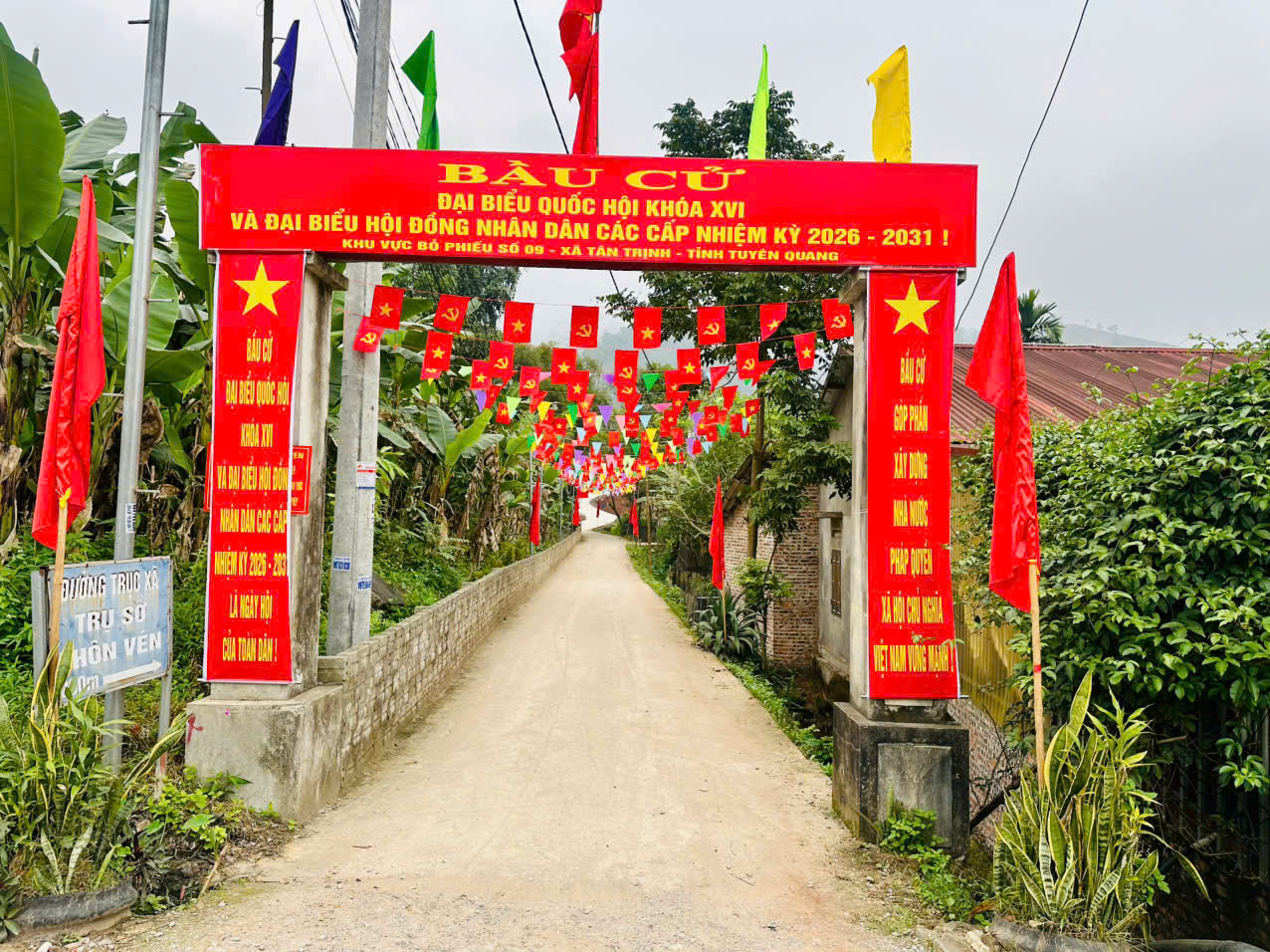 XÃ TÂN TRỊNH SẴN SÀNG CHO NGÀY HỘI LỚN CỦA TOÀN DÂN NGÀY 15/3/2026